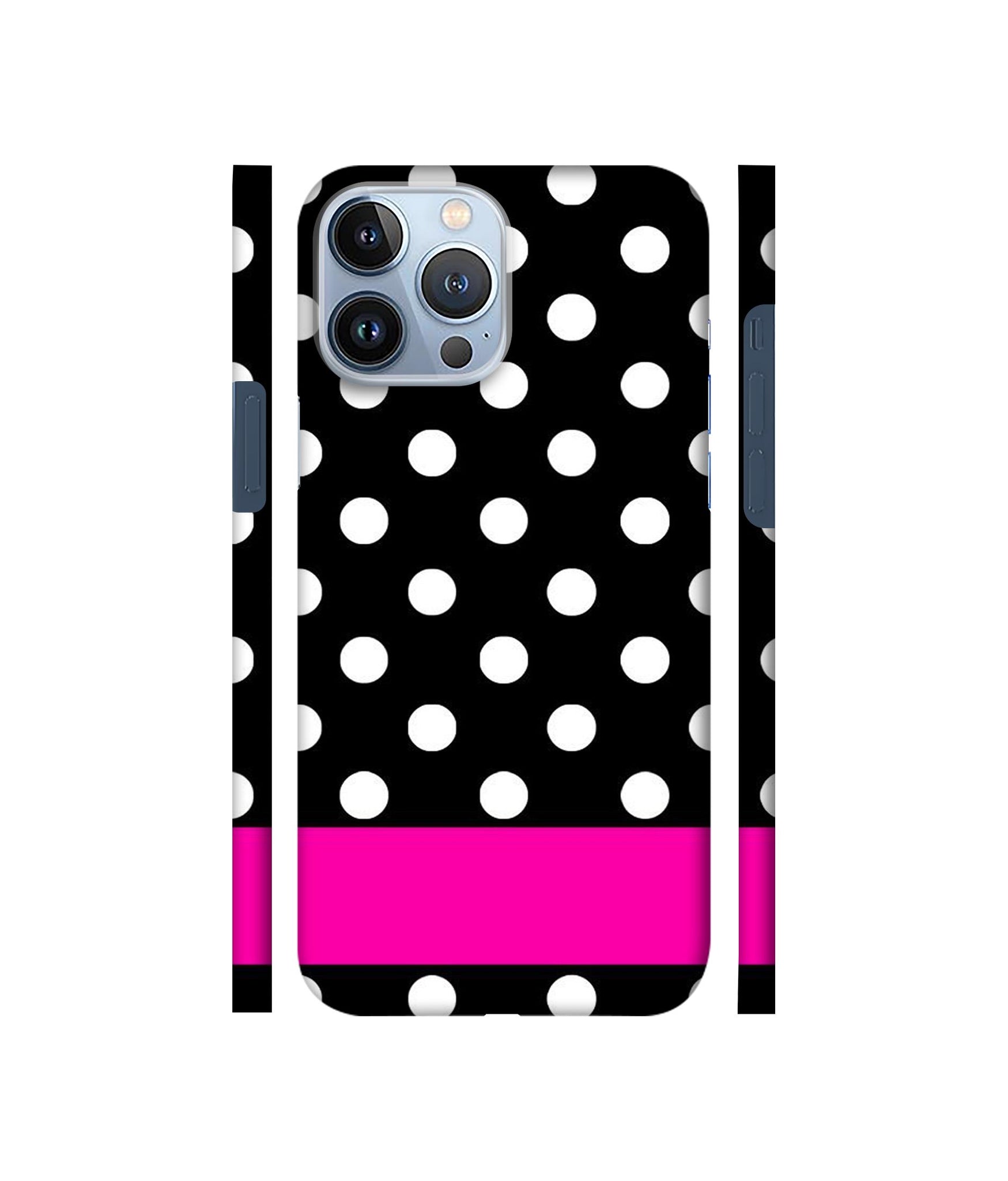 White Dots Pattern Designer Hard Back Cover for Apple iPhone 13 Pro