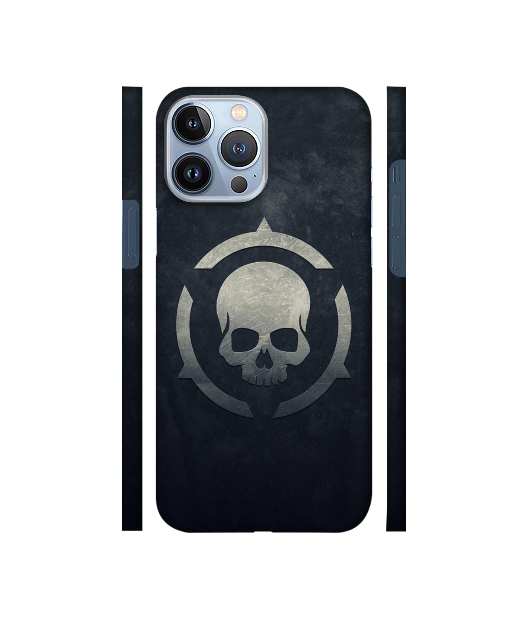 Skull Pattern Print Designer Hard Back Cover for Apple iPhone 13 Pro