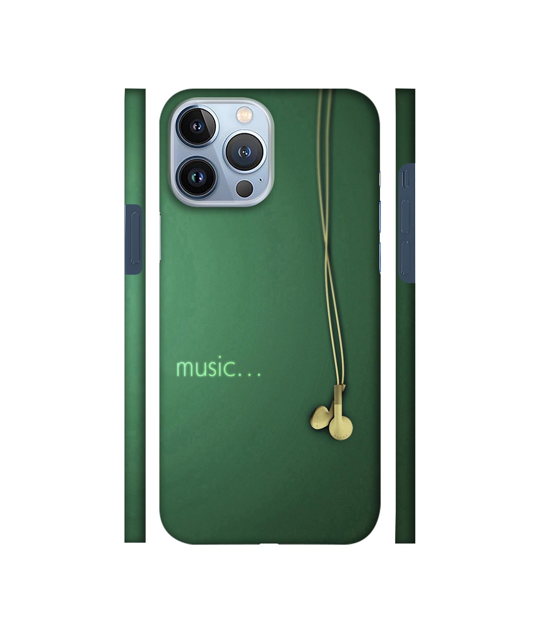 Headphone Music Designer Hard Back Cover for Apple iPhone 13 Pro