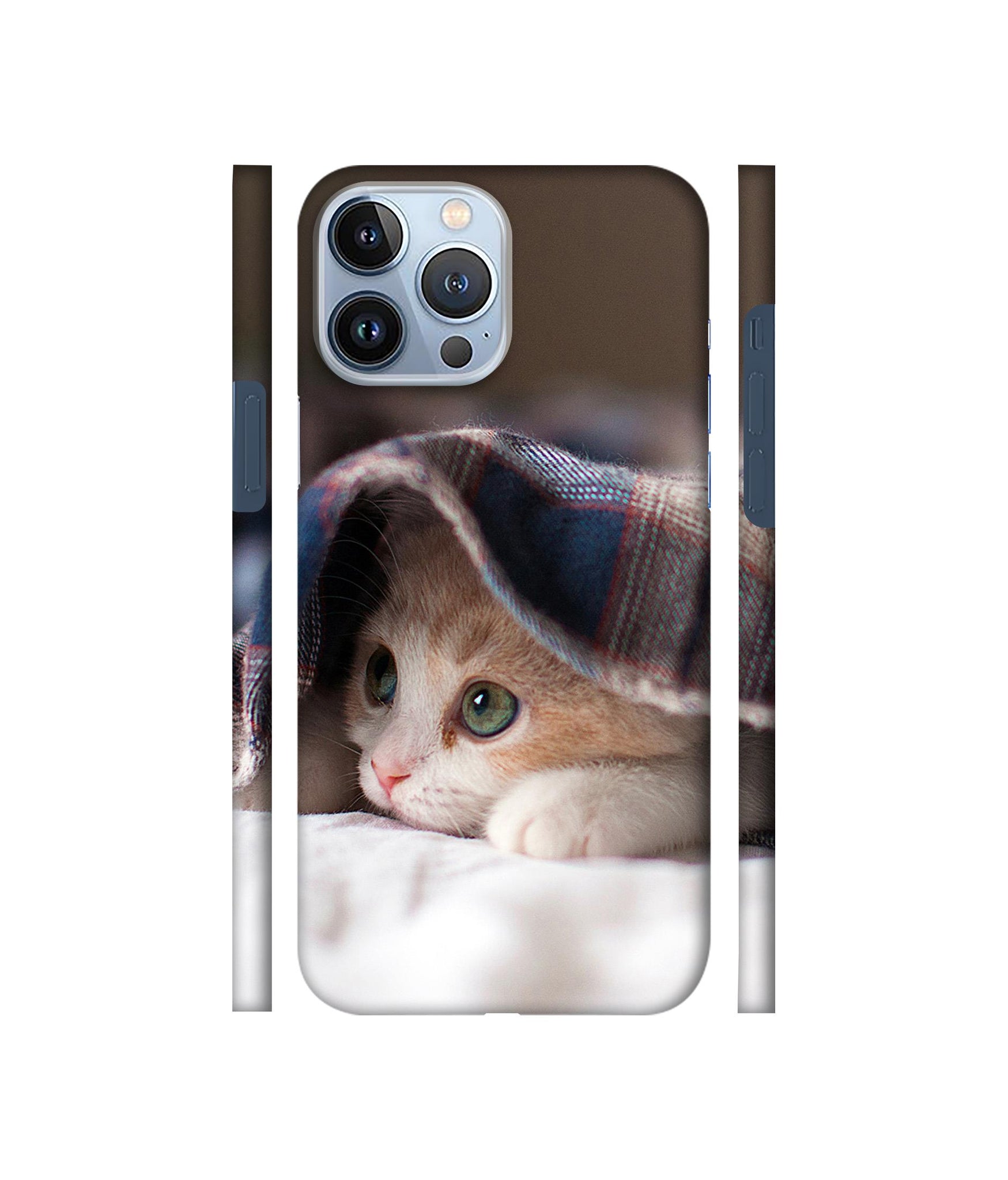 Sleepy Kitten Designer Hard Back Cover for Apple iPhone 13 Pro