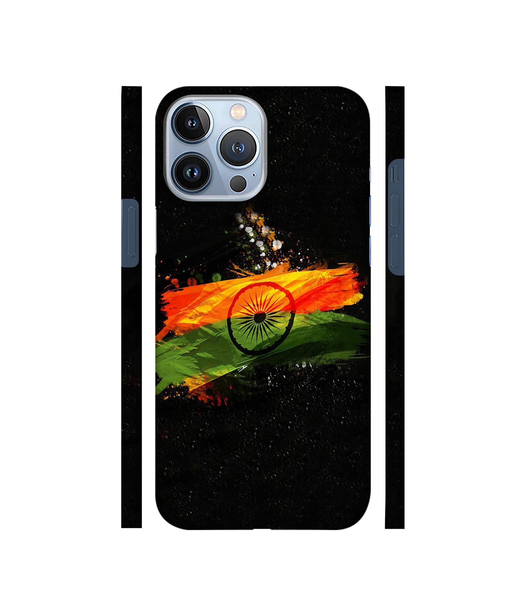 Indian Flag Designer Hard Back Cover for Apple iPhone 13 Pro