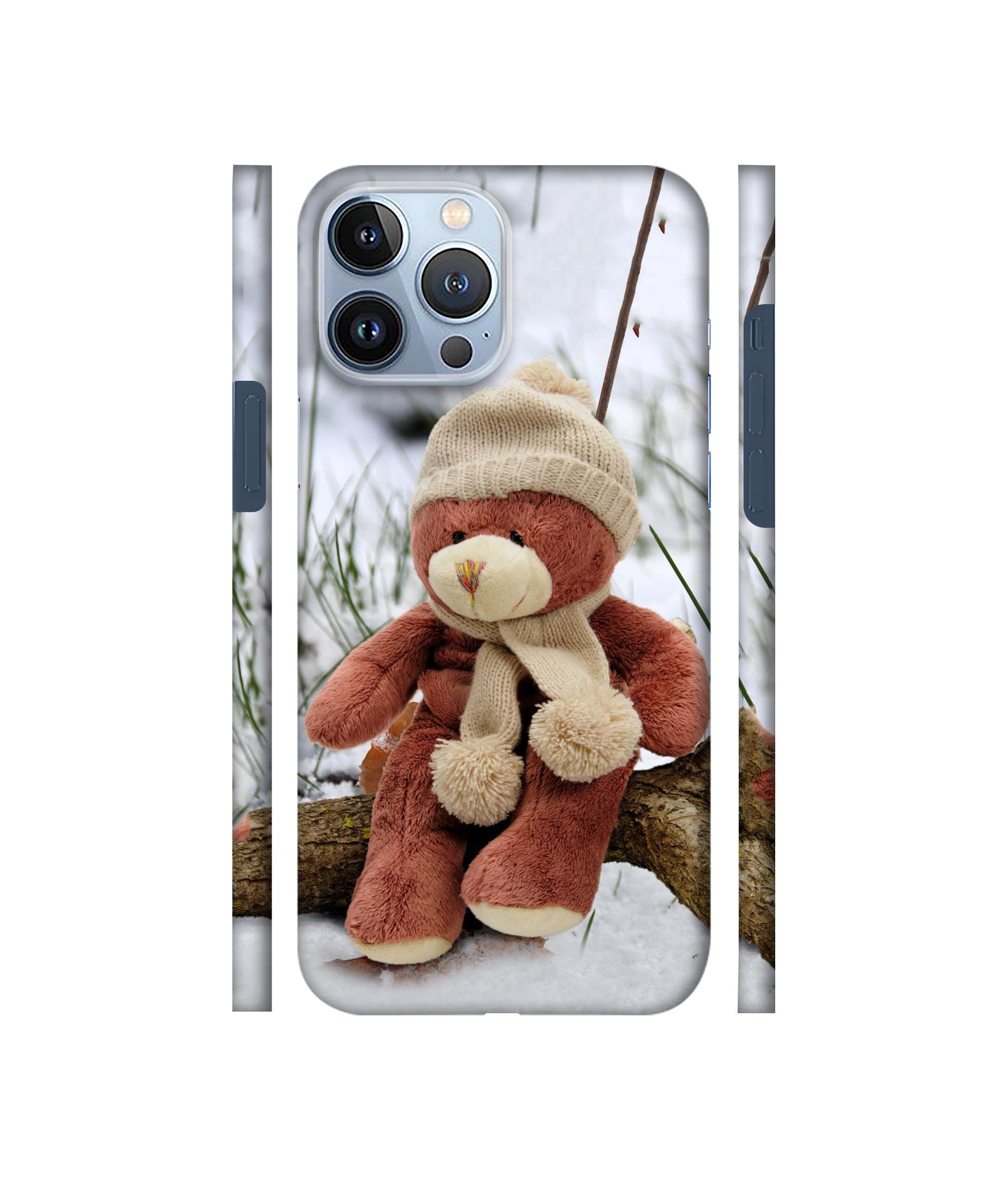 Woolen Bear Designer Hard Back Cover for Apple iPhone 13 Pro