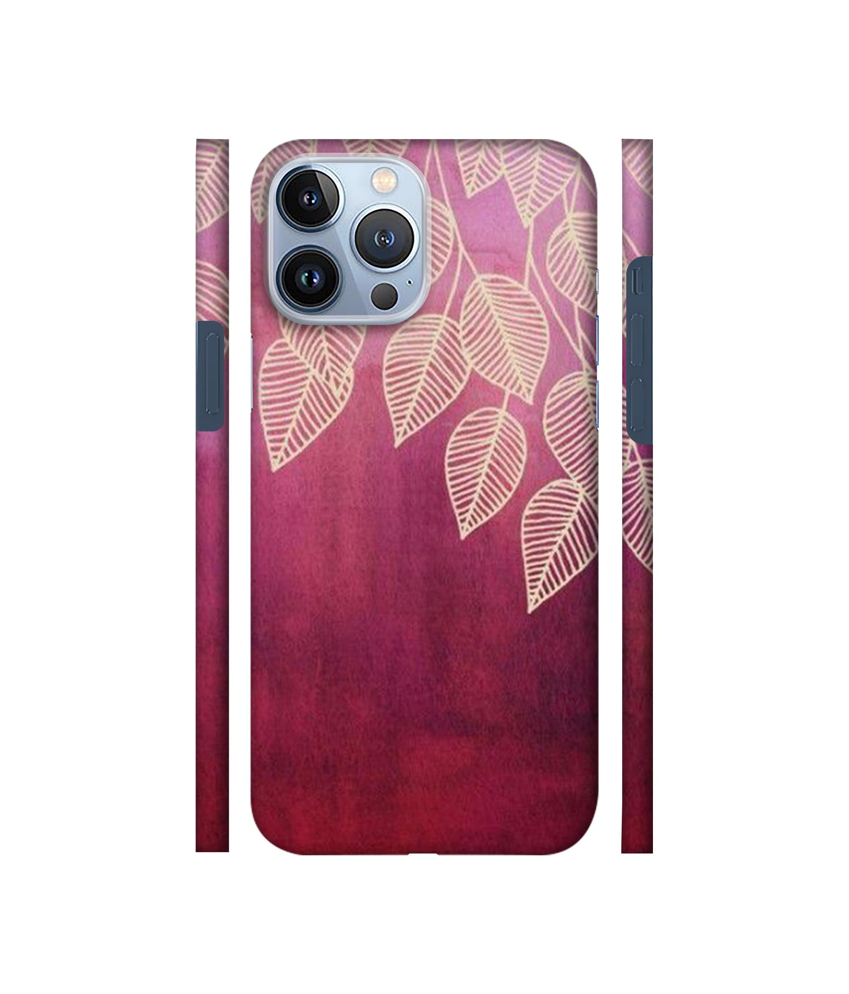 Leaf Pattern Designer Hard Back Cover for Apple iPhone 13 Pro