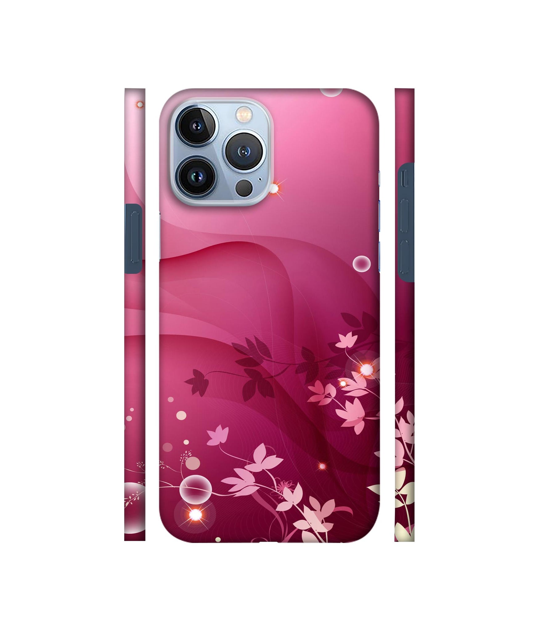 Pink Abstract Designer Hard Back Cover for Apple iPhone 13 Pro