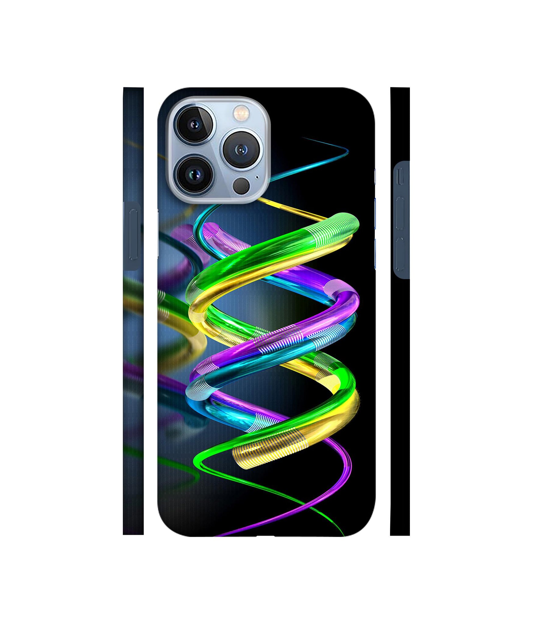 3D Spiral Designer Hard Back Cover for Apple iPhone 13 Pro