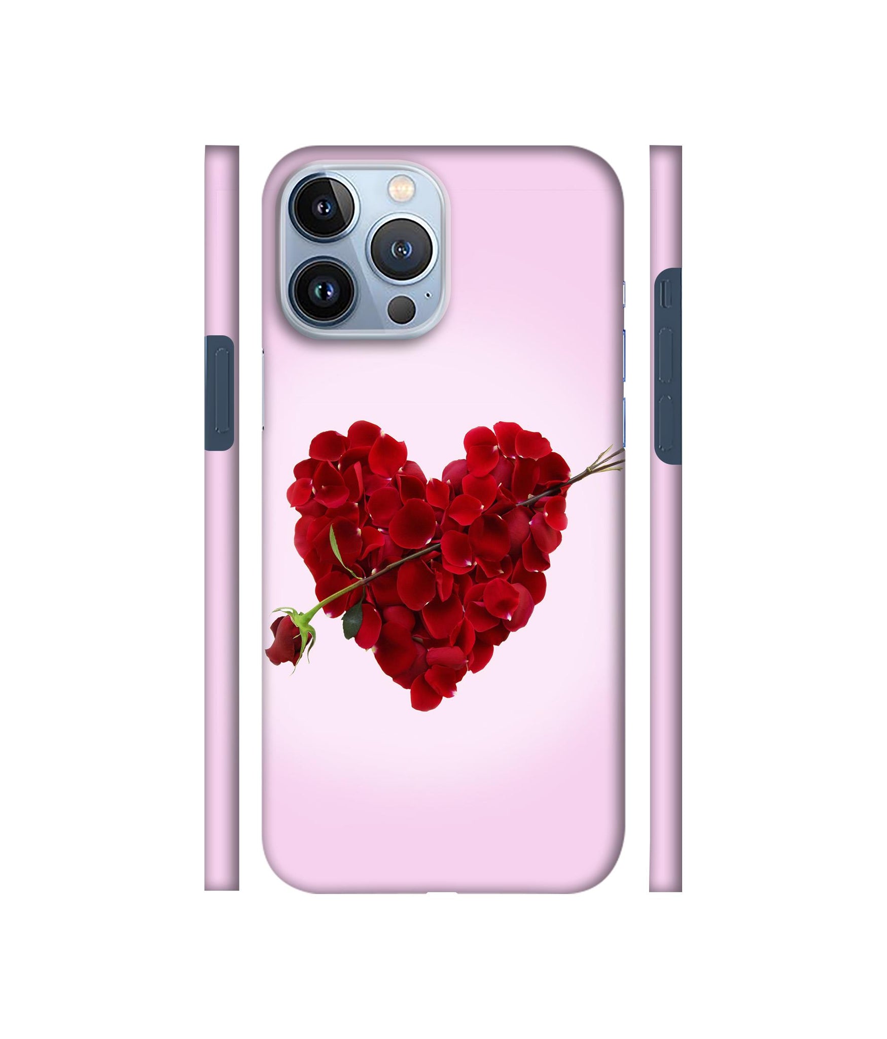 Heart Flower Designer Hard Back Cover for Apple iPhone 13 Pro