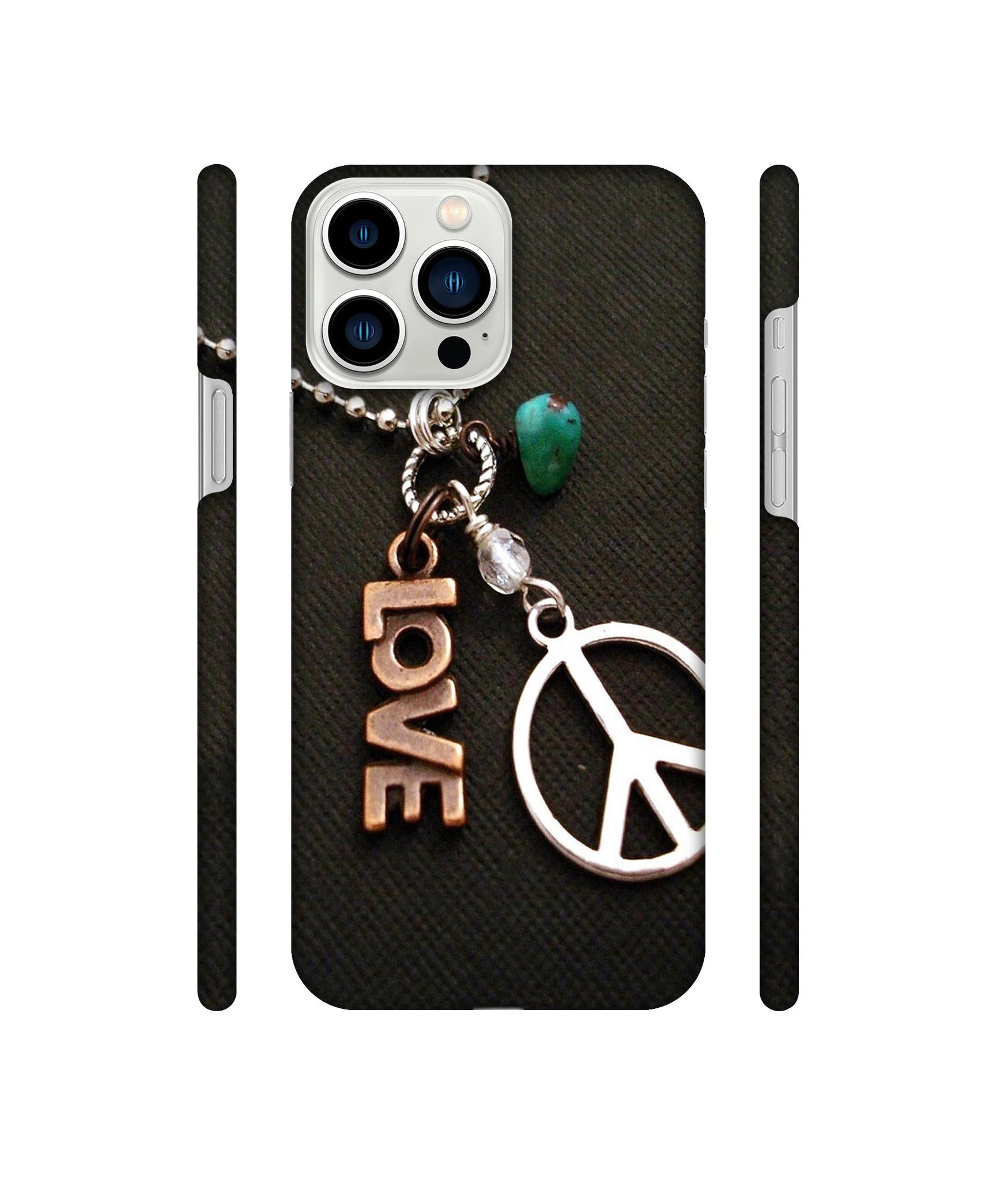 Love and Peace Designer Hard Back Cover for Apple iPhone 13 Pro Max