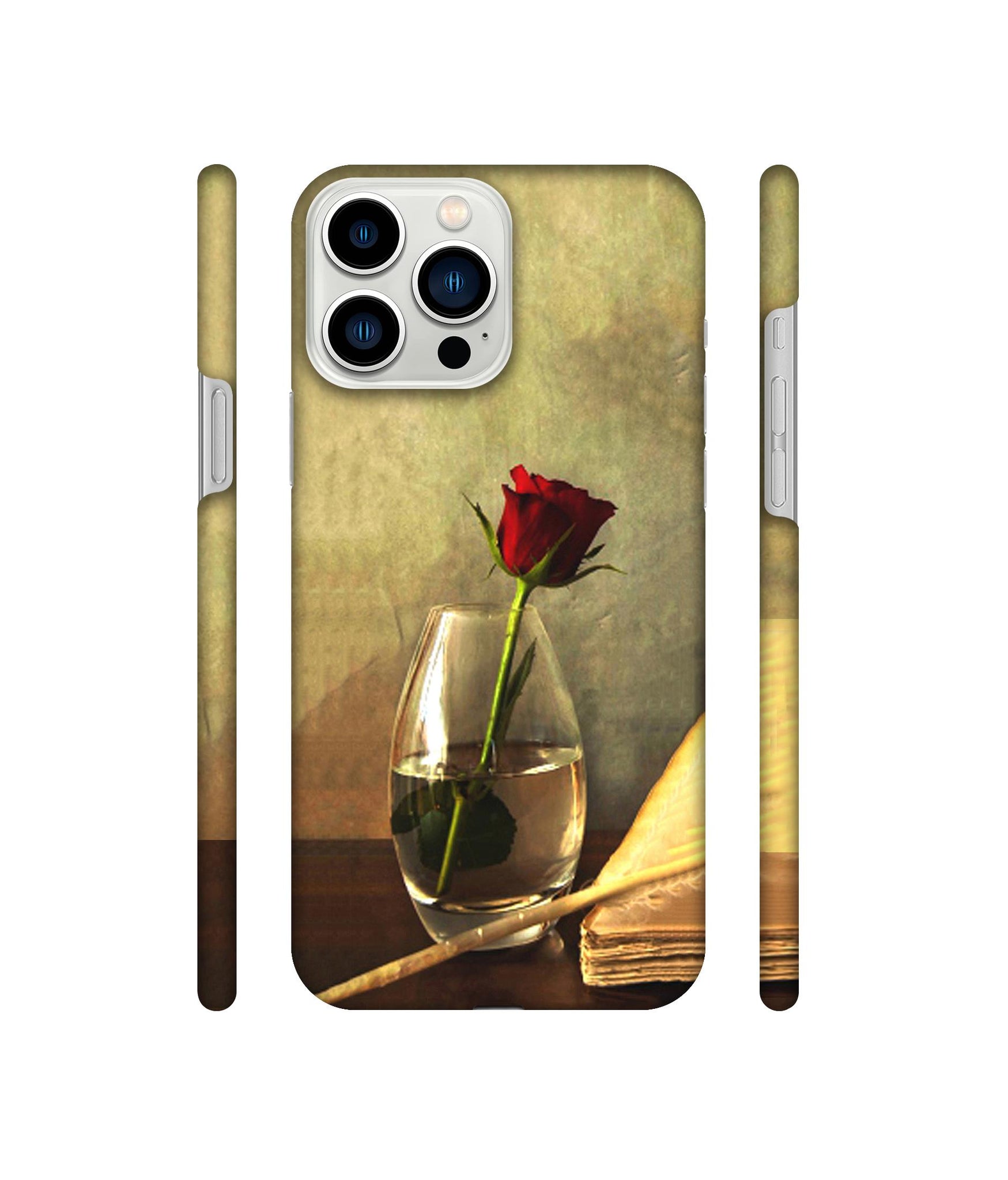 Red Rose in Glass Designer Hard Back Cover for Apple iPhone 13 Pro Max