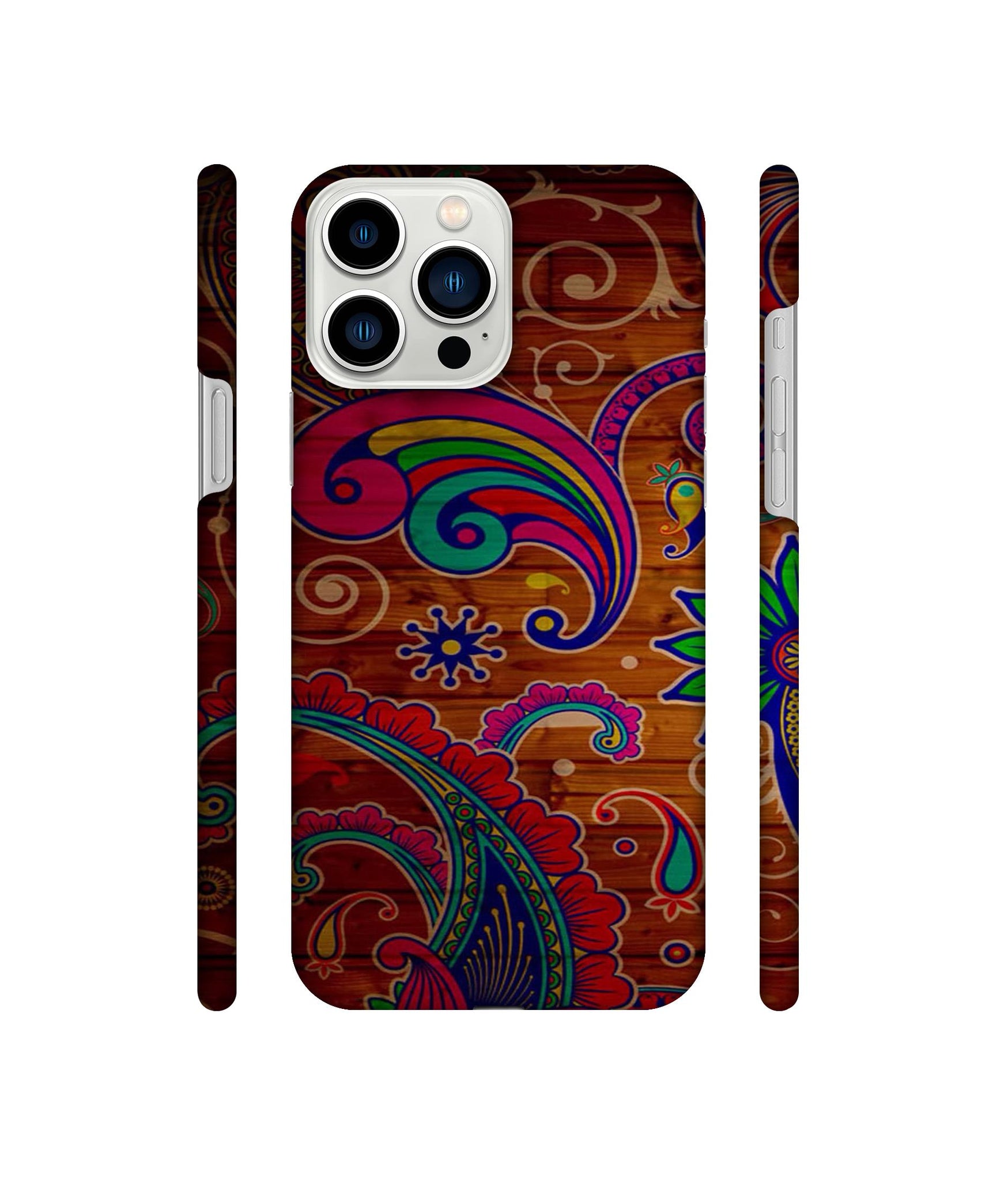 Wooden Pattern Print Designer Hard Back Cover for Apple iPhone 13 Pro Max