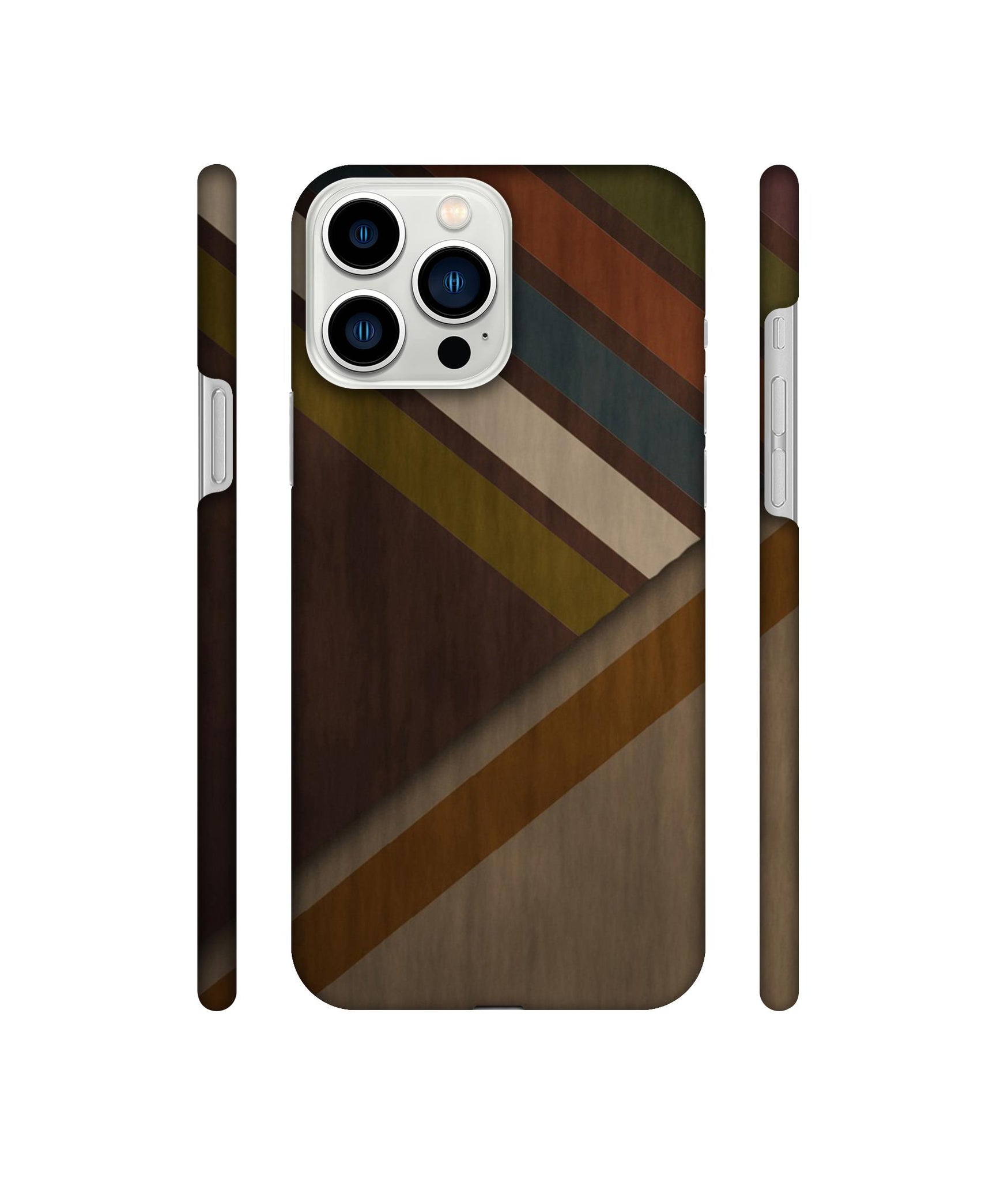 Colorful Wooden Pattern Designer Hard Back Cover for Apple iPhone 13 Pro Max