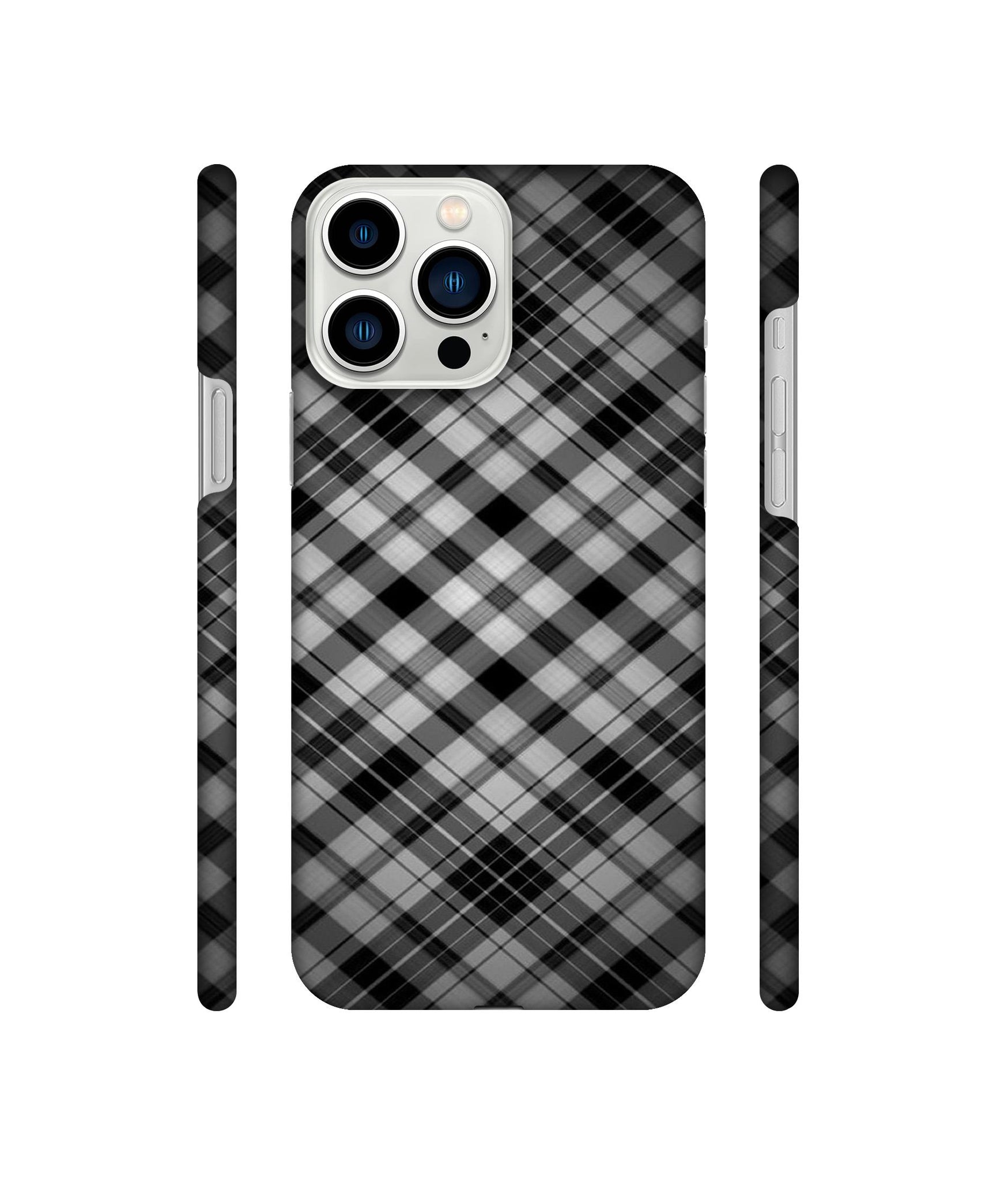Black Stripes Pattern Designer Hard Back Cover for Apple iPhone 13 Pro Max
