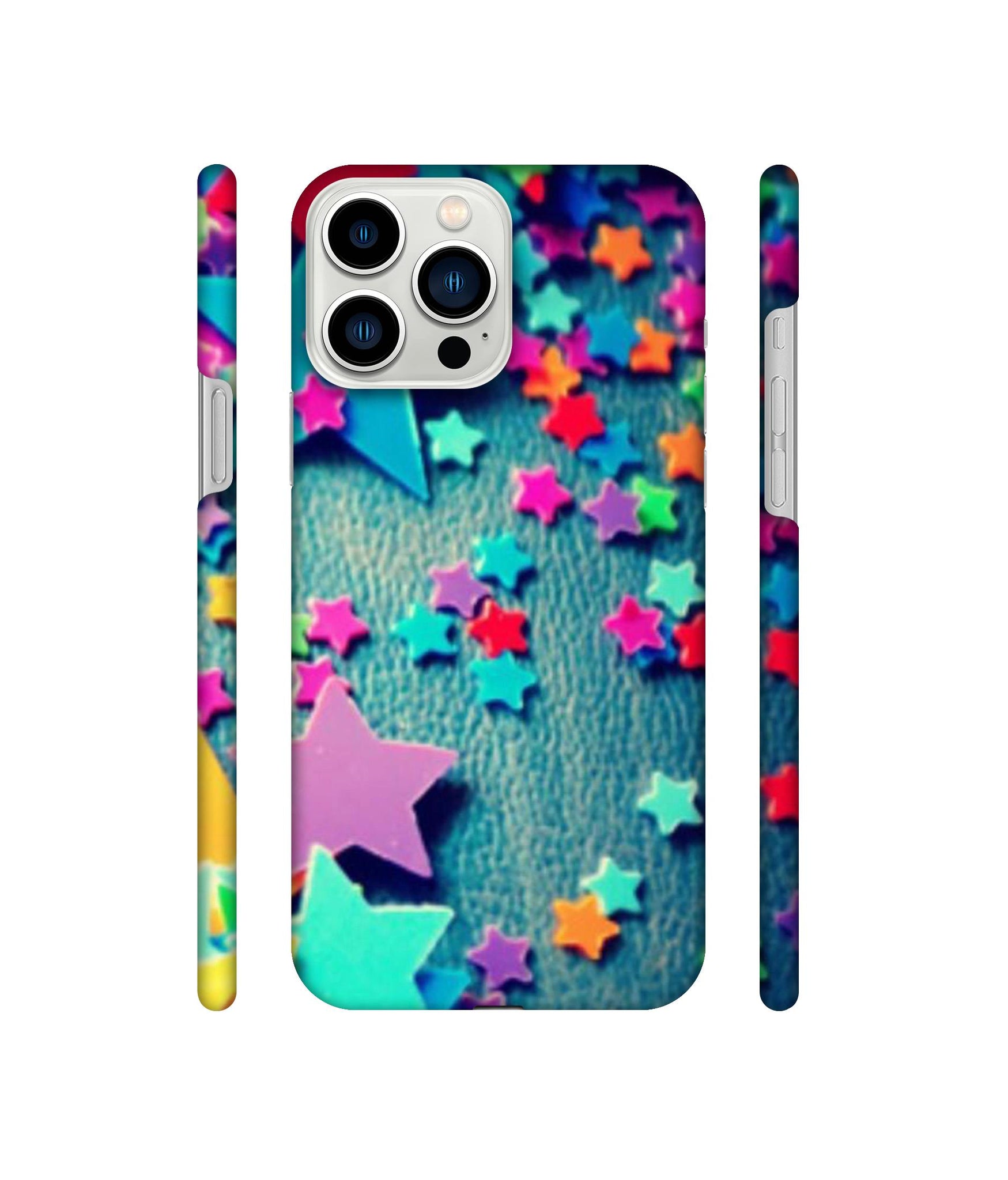 Colorful Stars Designer Hard Back Cover for Apple iPhone 13 Pro Max