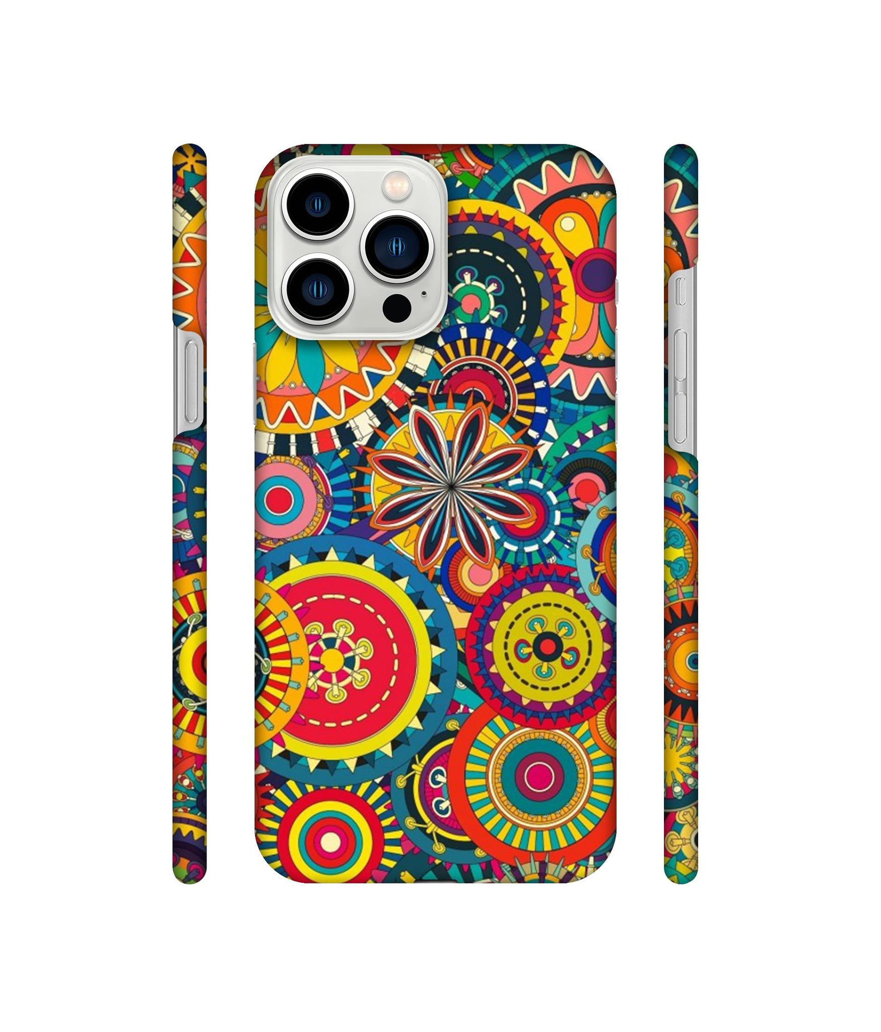 Ring Pattern Print Designer Hard Back Cover for Apple iPhone 13 Pro Max