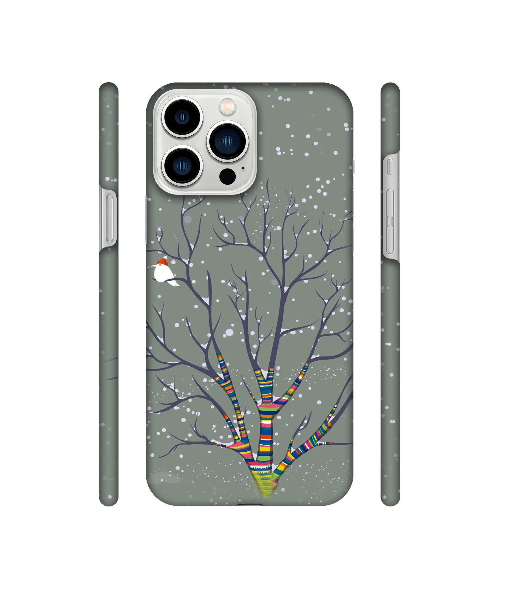 Winter Pattern Print Designer Hard Back Cover for Apple iPhone 13 Pro Max