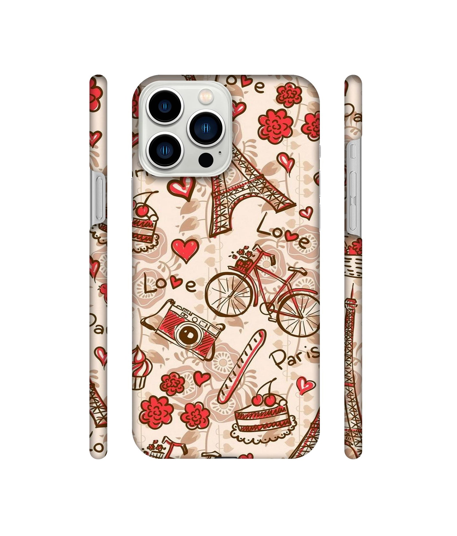 Vintage Paris Designer Hard Back Cover for Apple iPhone 13 Pro Max