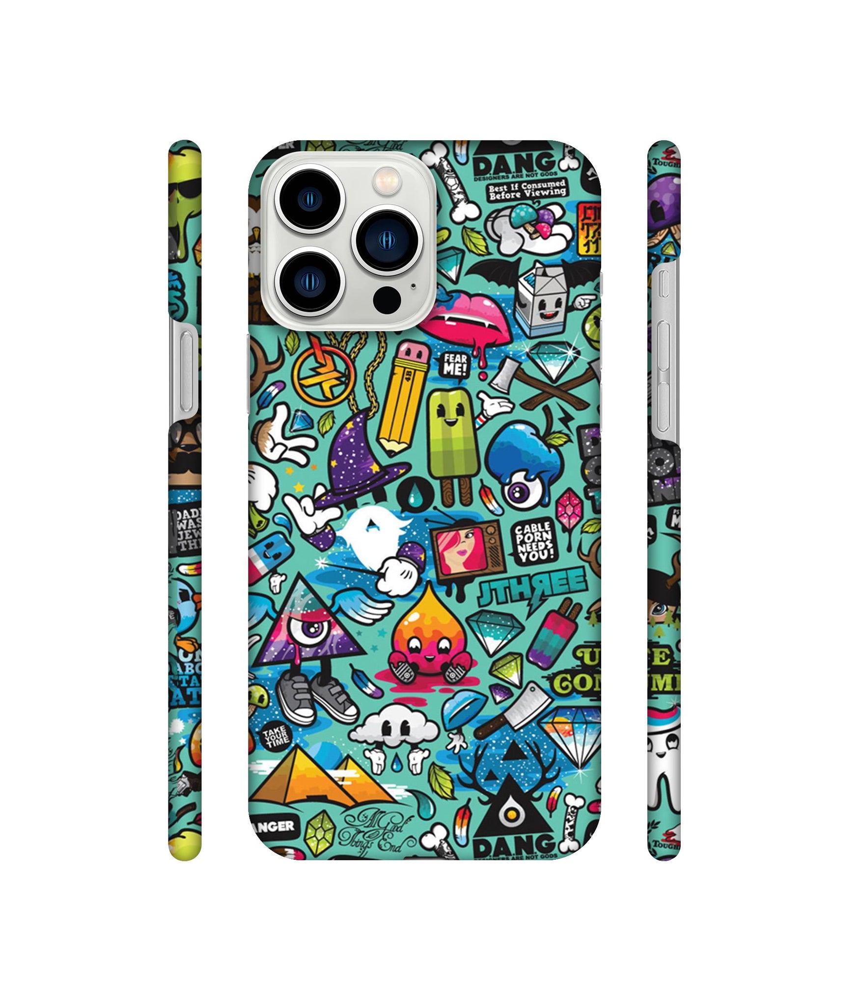 Crazy Designer Hard Back Cover for Apple iPhone 13 Pro Max