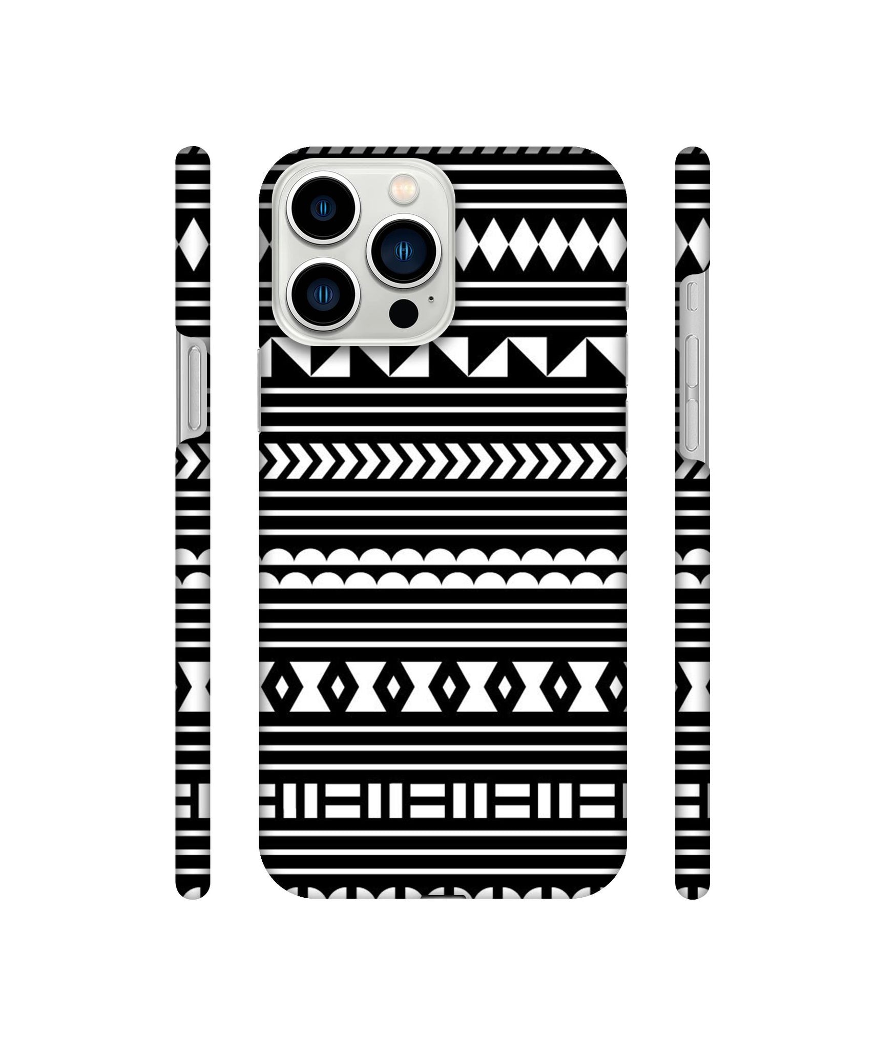 Black Pattern Designer Hard Back Cover for Apple iPhone 13 Pro Max