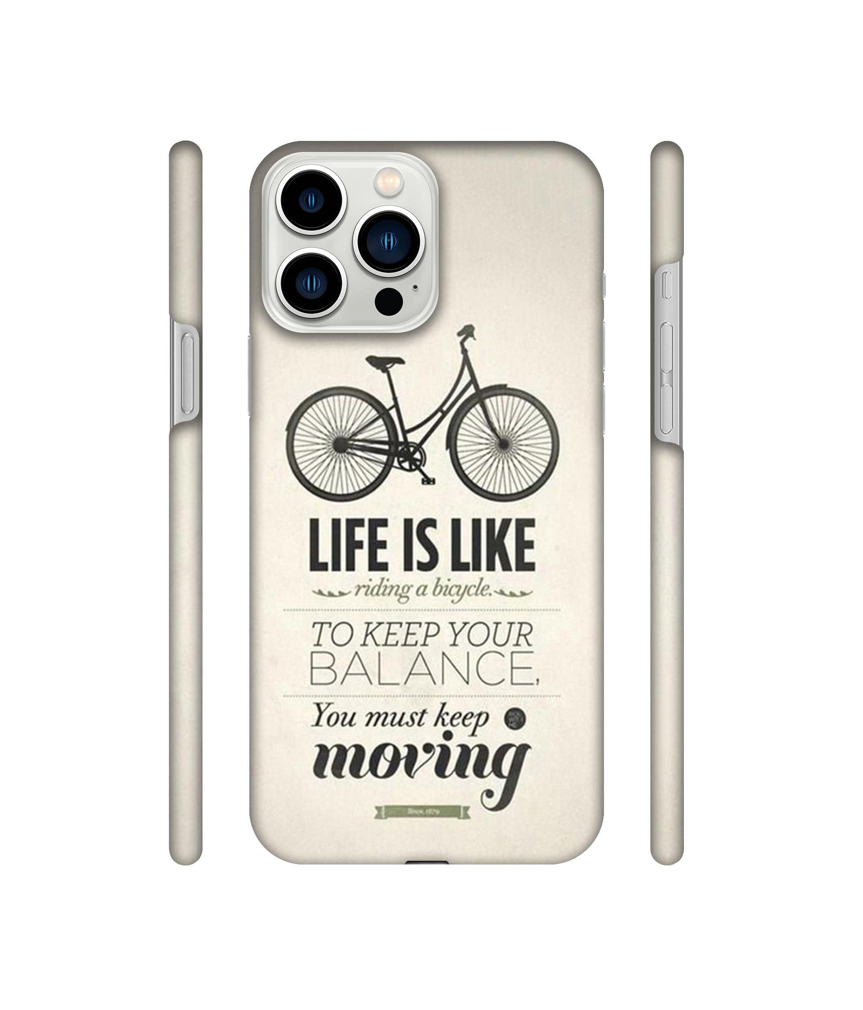 Life is Like Moving Designer Hard Back Cover for Apple iPhone 13 Pro Max