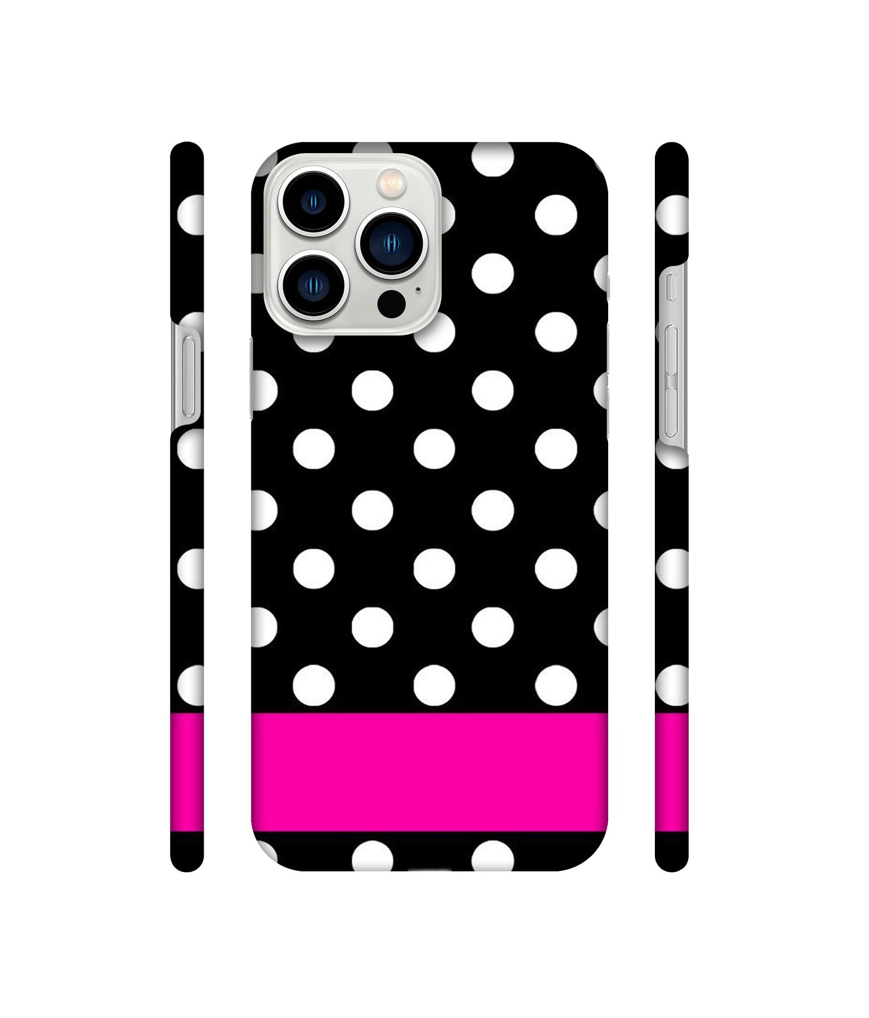 White Dots Pattern Designer Hard Back Cover for Apple iPhone 13 Pro Max