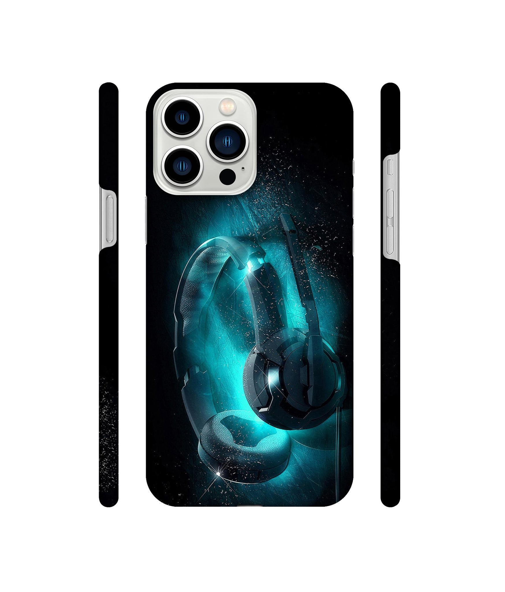 Cool Headphone Designer Hard Back Cover for Apple iPhone 13 Pro Max