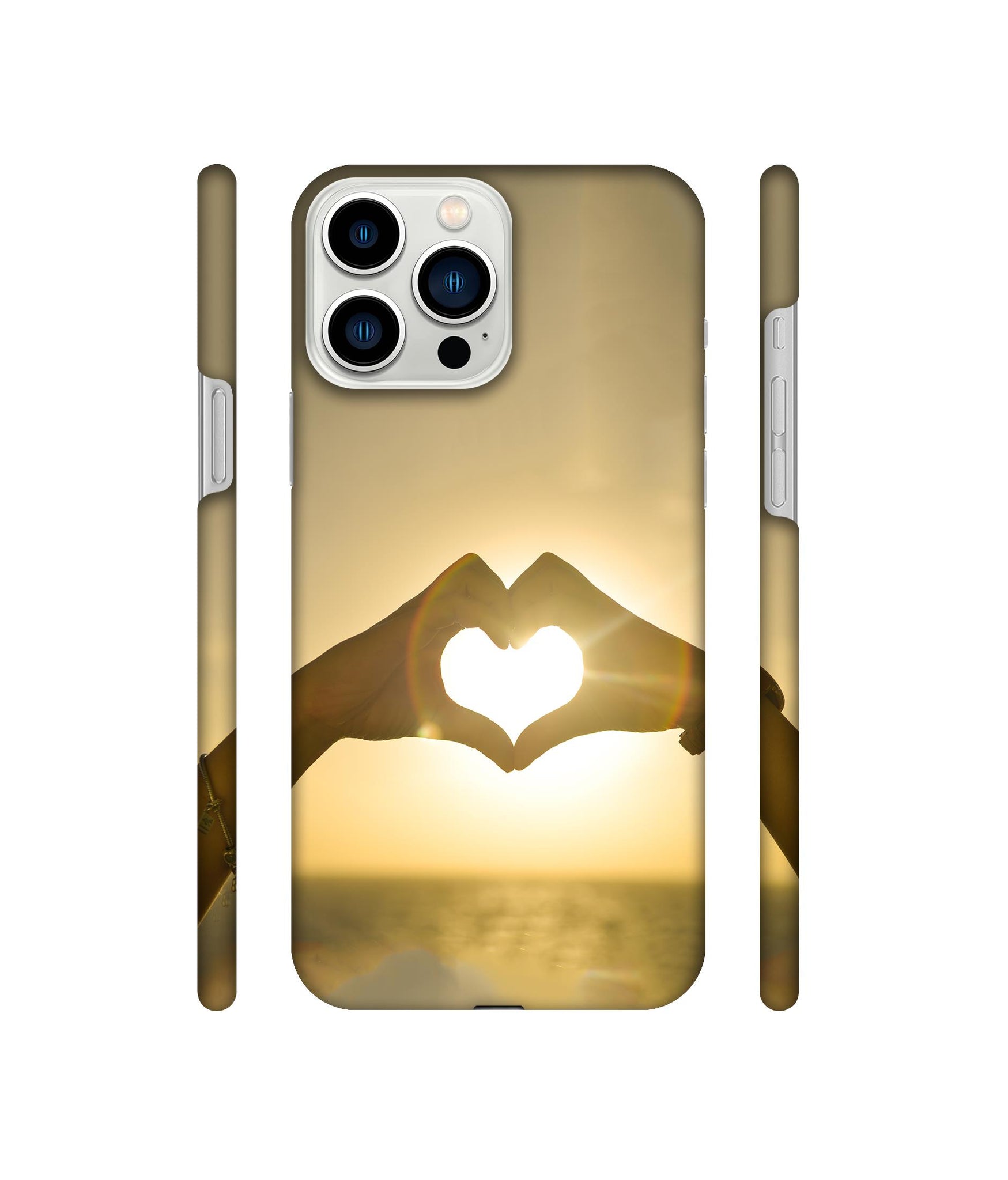 Heart in Hand Shape Designer Hard Back Cover for Apple iPhone 13 Pro Max