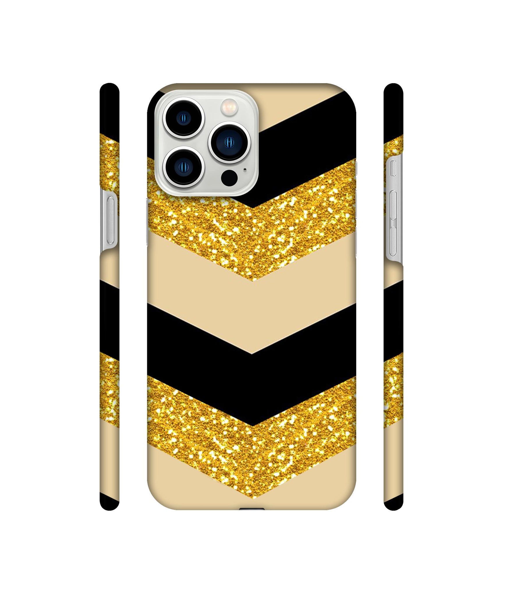 Black & Gold Designer Hard Back Cover for Apple iPhone 13 Pro Max