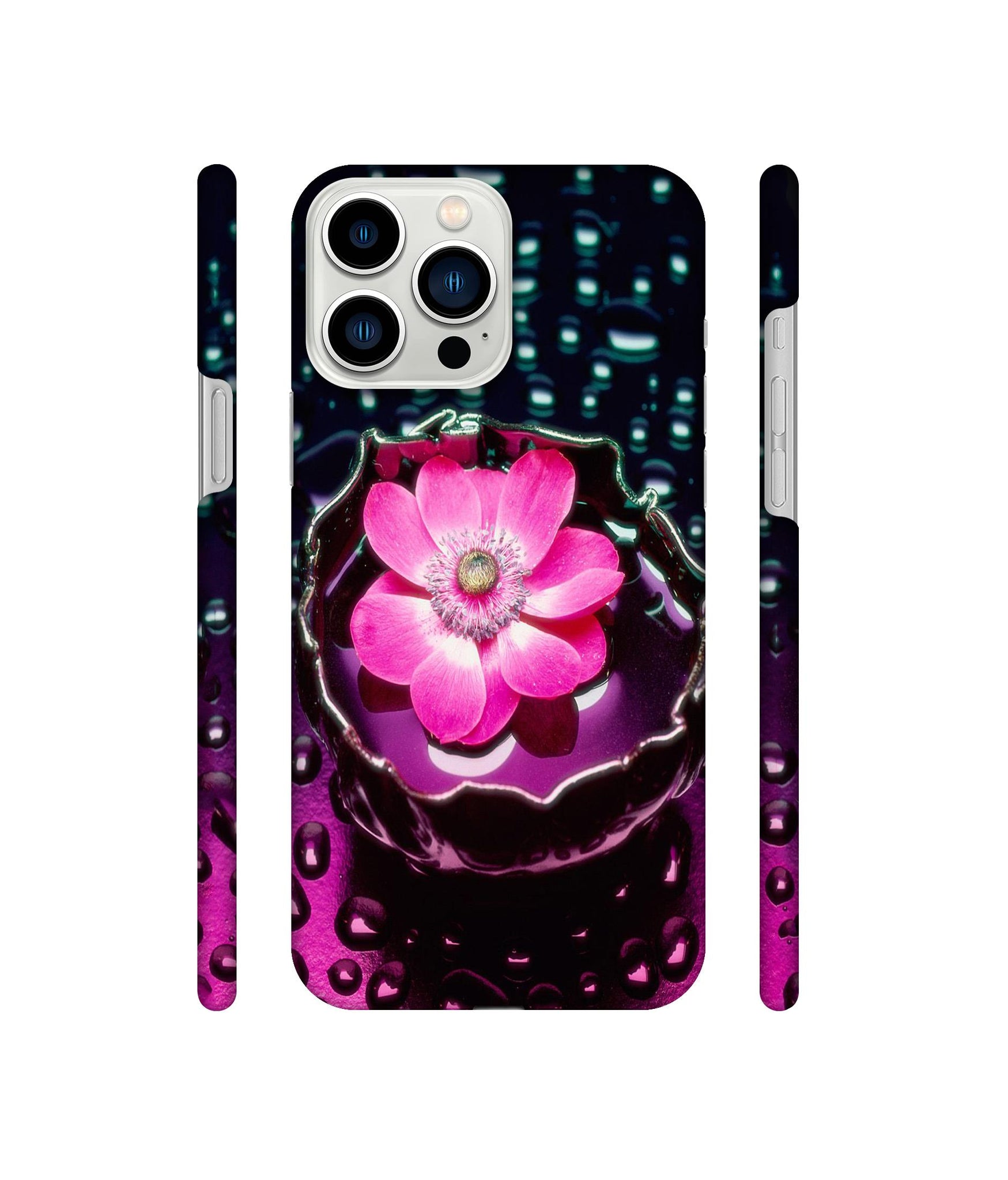 Flower in Water Designer Hard Back Cover for Apple iPhone 13 Pro Max