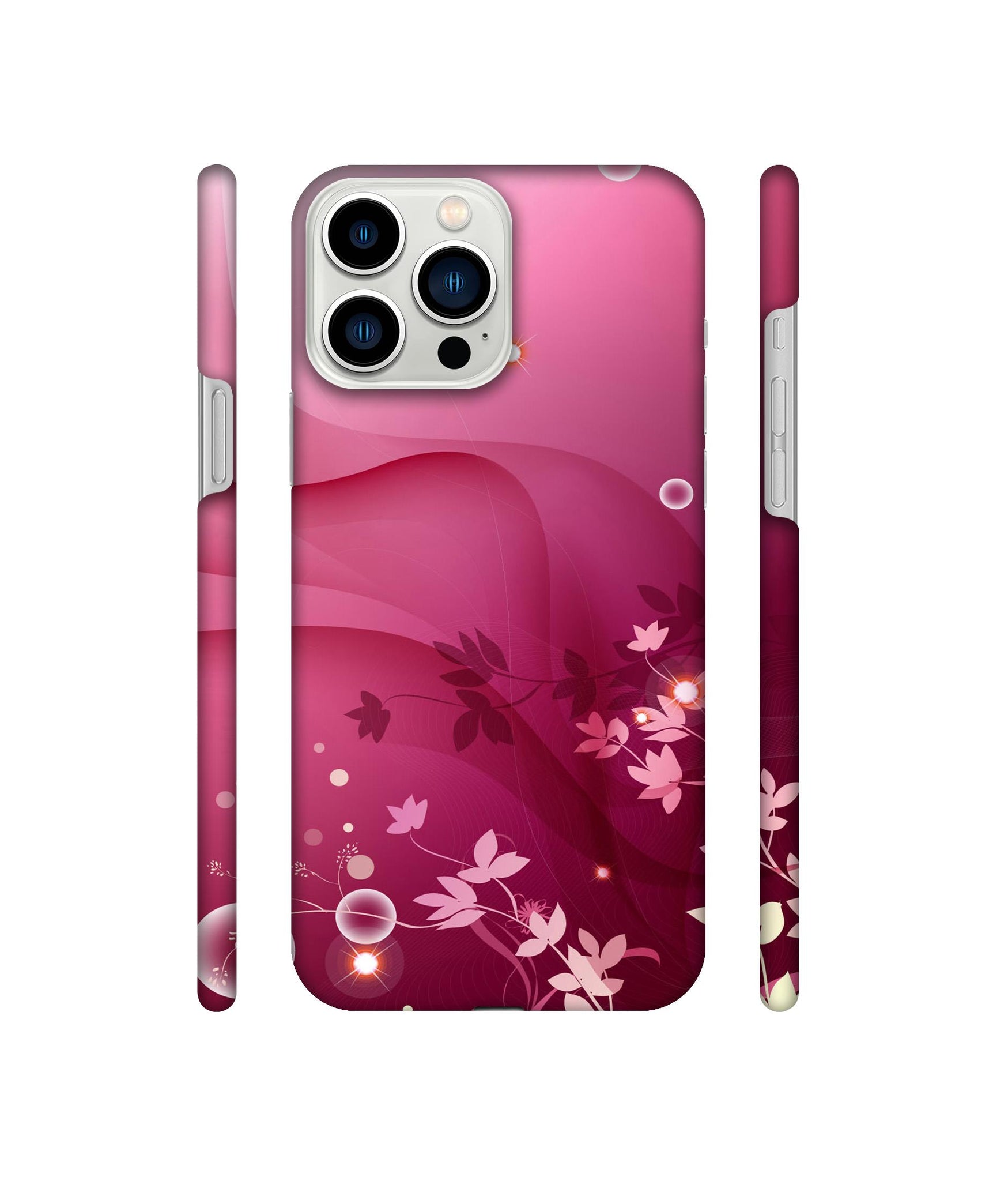 Pink Abstract Designer Hard Back Cover for Apple iPhone 13 Pro Max