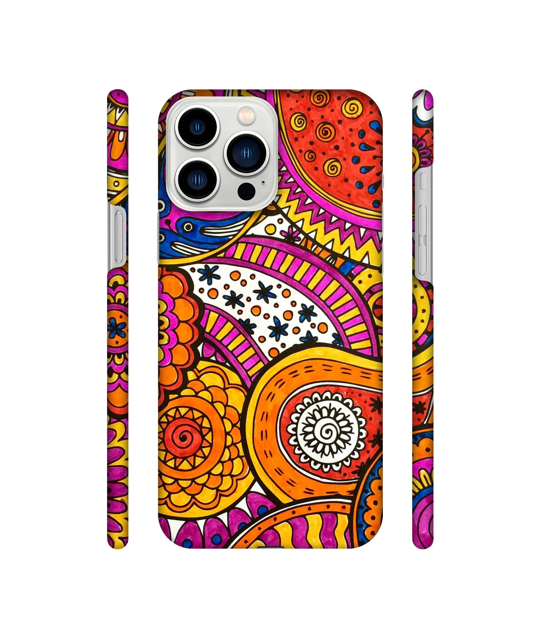 Rangoli Paisley Art Designer Hard Back Cover for Apple iPhone 13 Pro Max