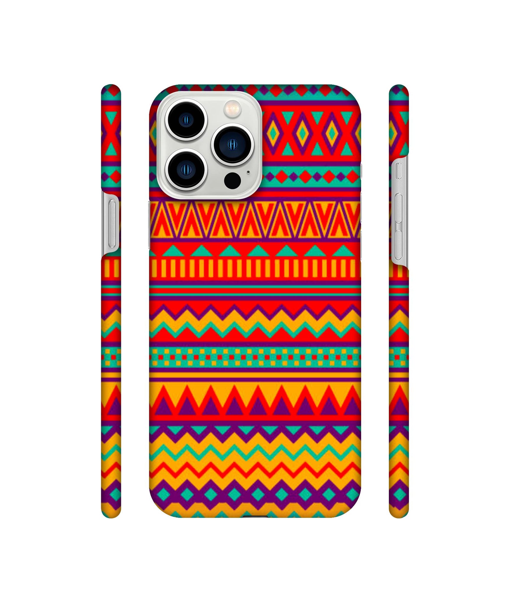 Multicolor Rangoli Art Designer Hard Back Cover for Apple iPhone 13 Pro Max