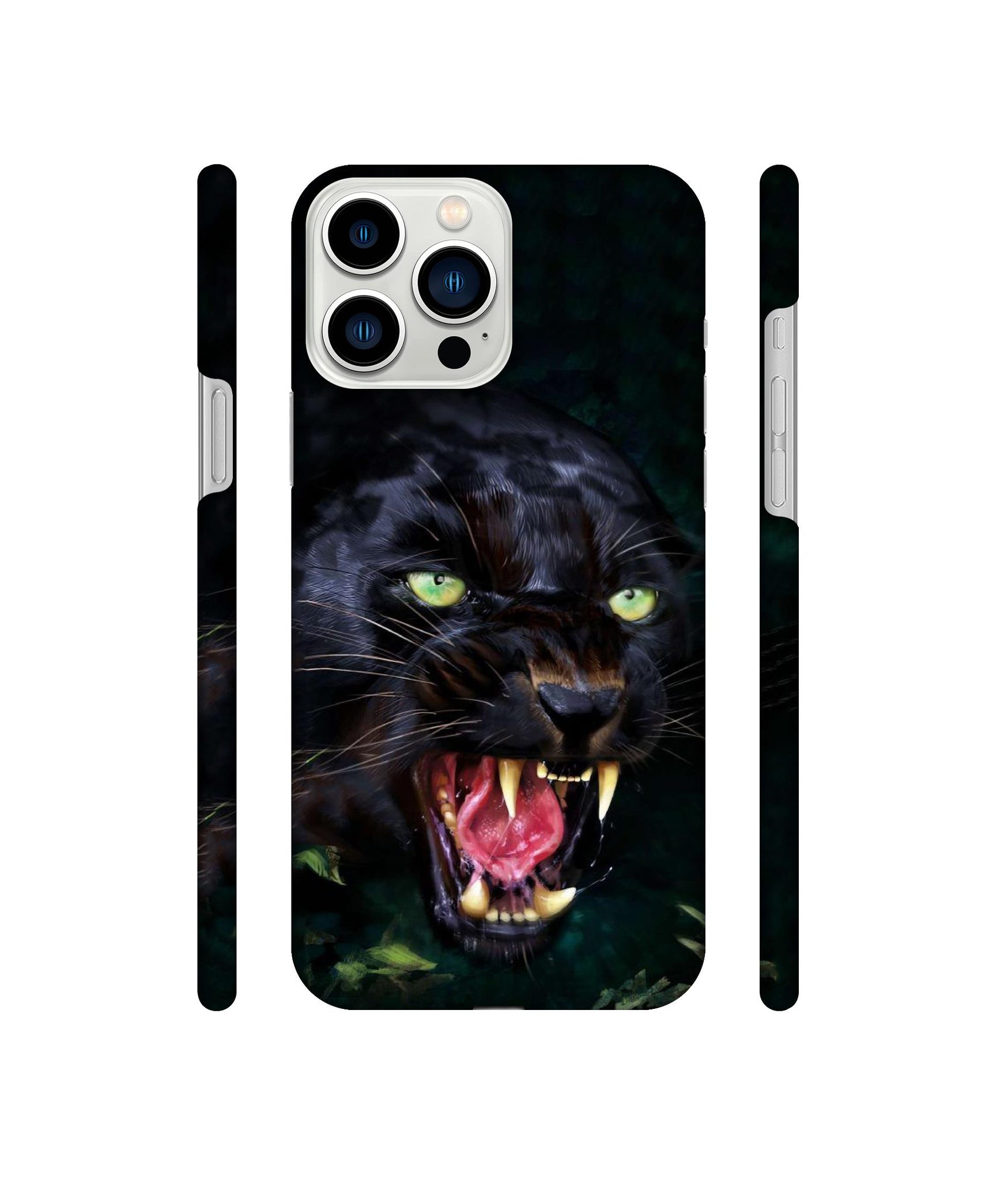 Angry Black Tiger Face Designer Hard Back Cover for Apple iPhone 13 Pro Max