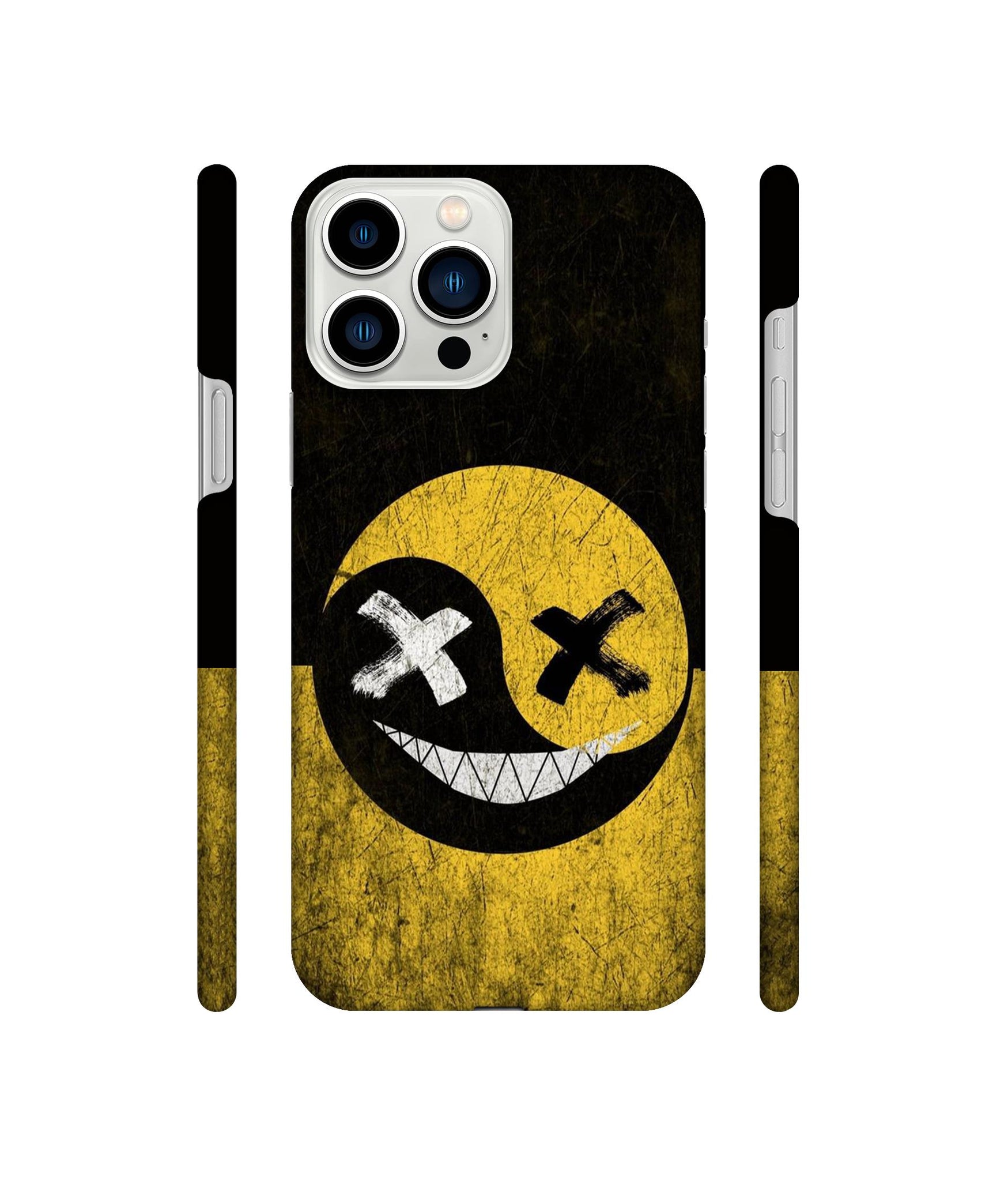 Double Face Smile Designer Hard Back Cover for Apple iPhone 13 Pro Max