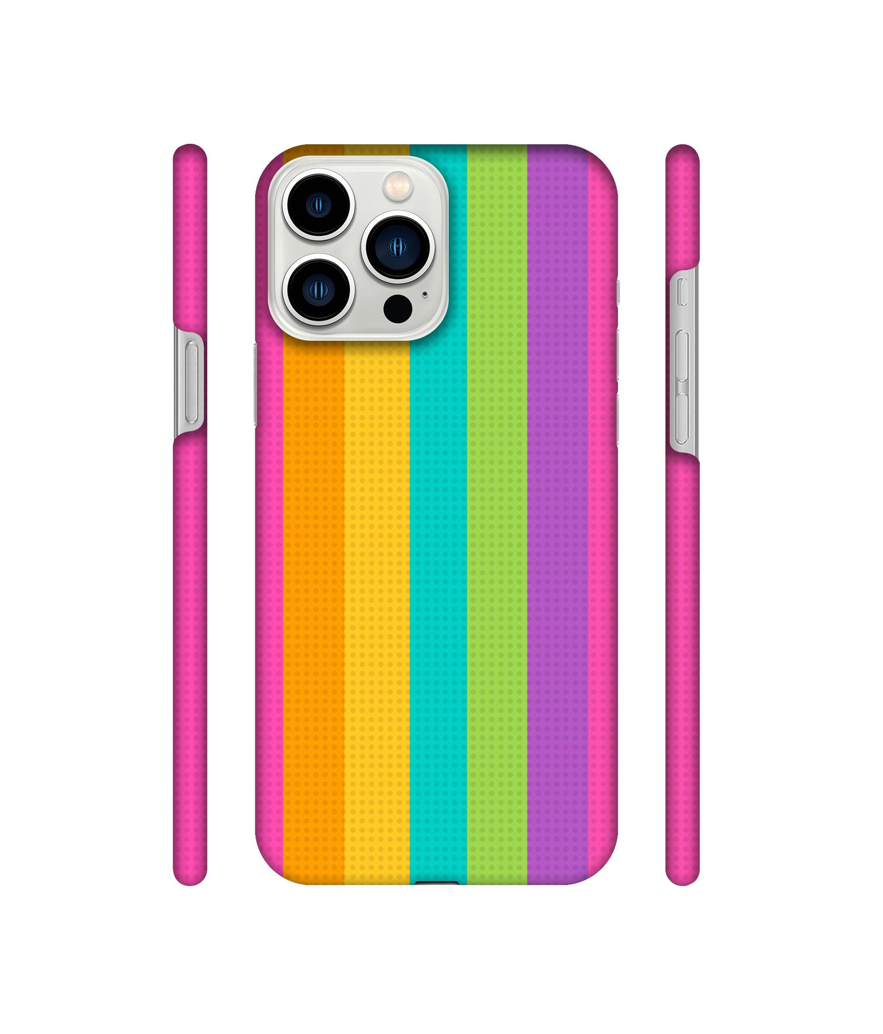 Random Colour Line Designer Hard Back Cover for Apple iPhone 13 Pro Max