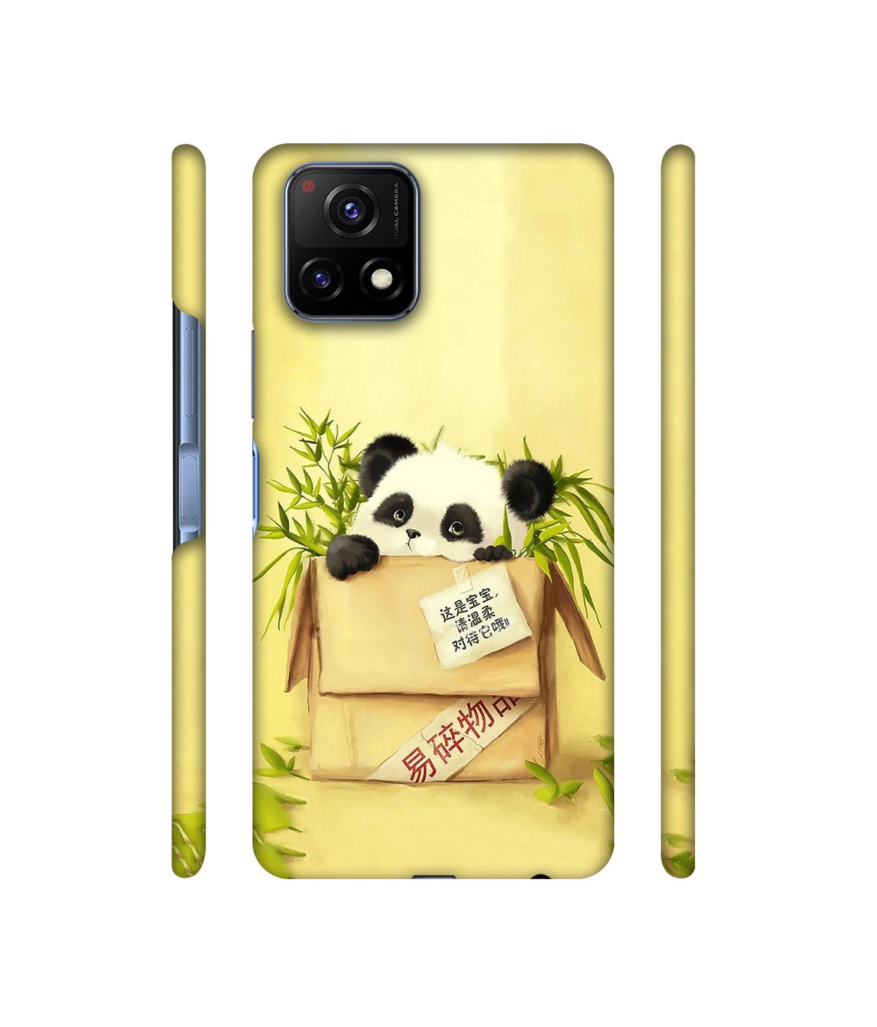 Panda In Box Designer Hard Back Cover for Vivo Y72 5G