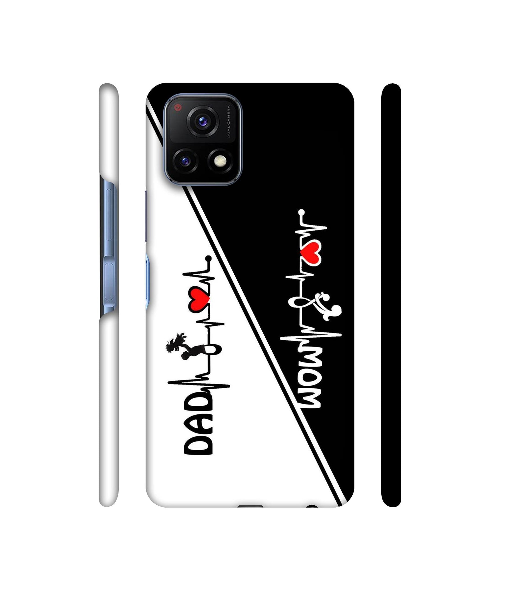 Mom and Dad Lover Designer Hard Back Cover for Vivo Y72 5G