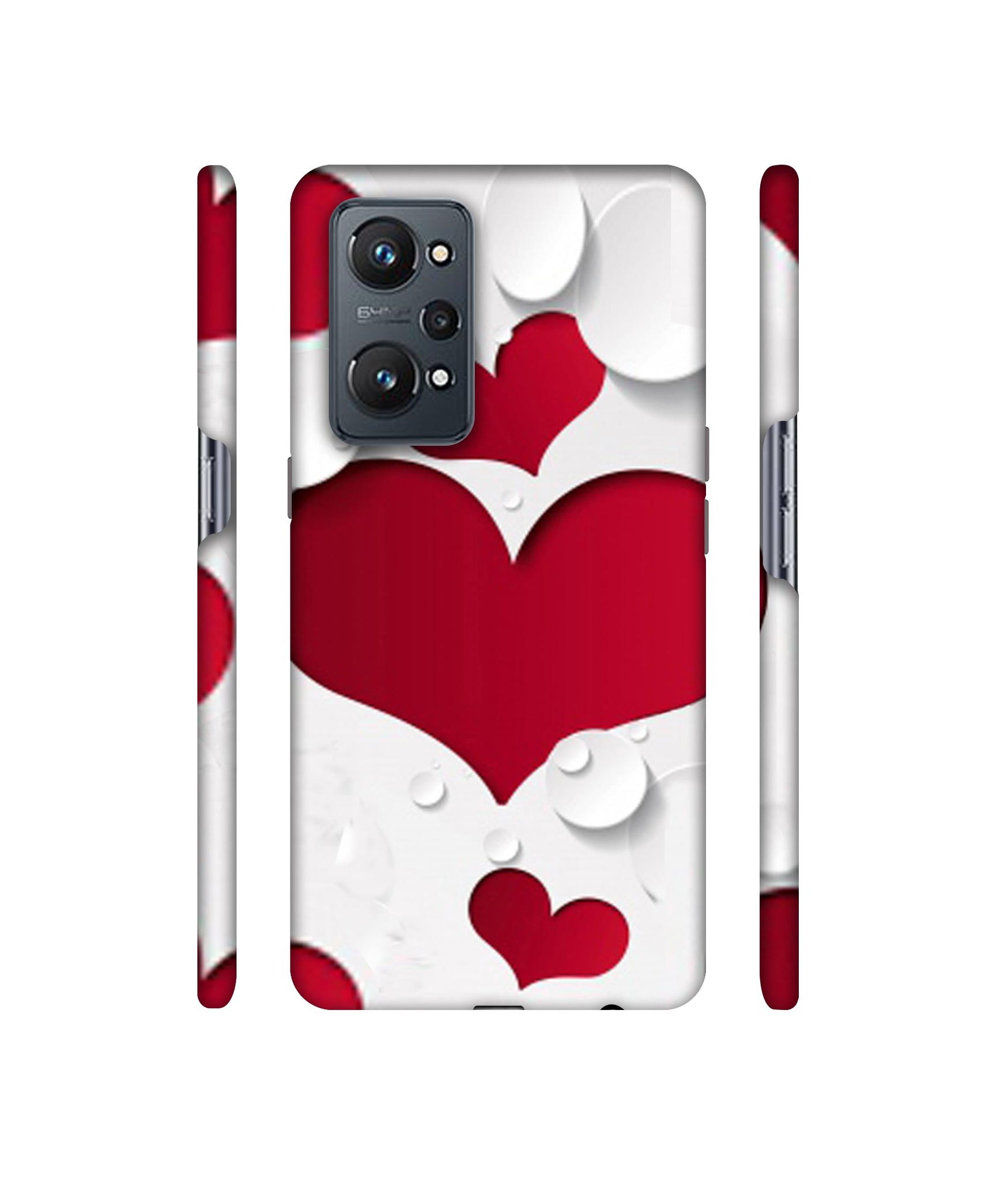 Multiple Hearts Designer Hard Back Cover for Realme GT Neo2