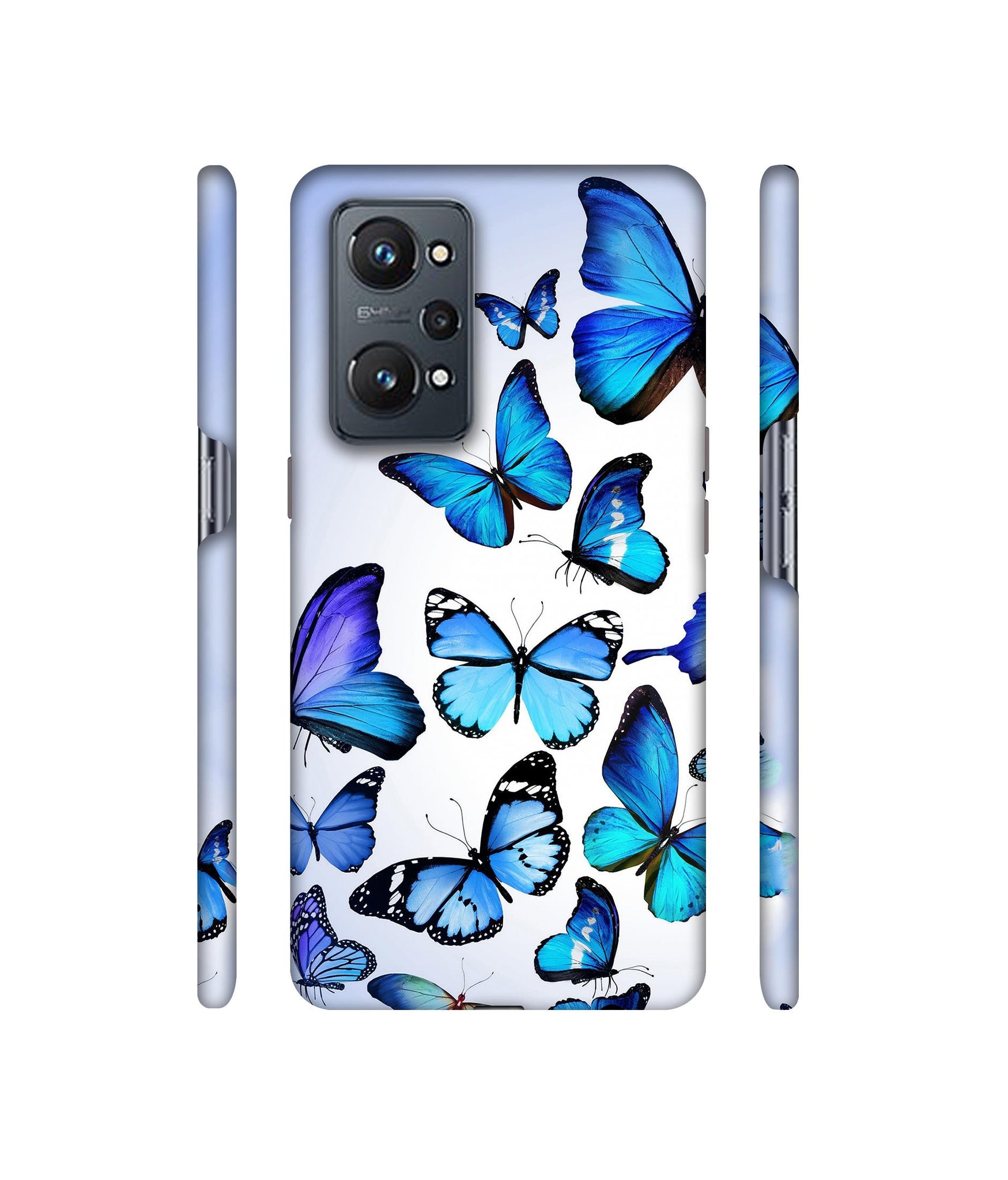 Colorful Flying Butterfly Designer Hard Back Cover for Realme GT Neo2