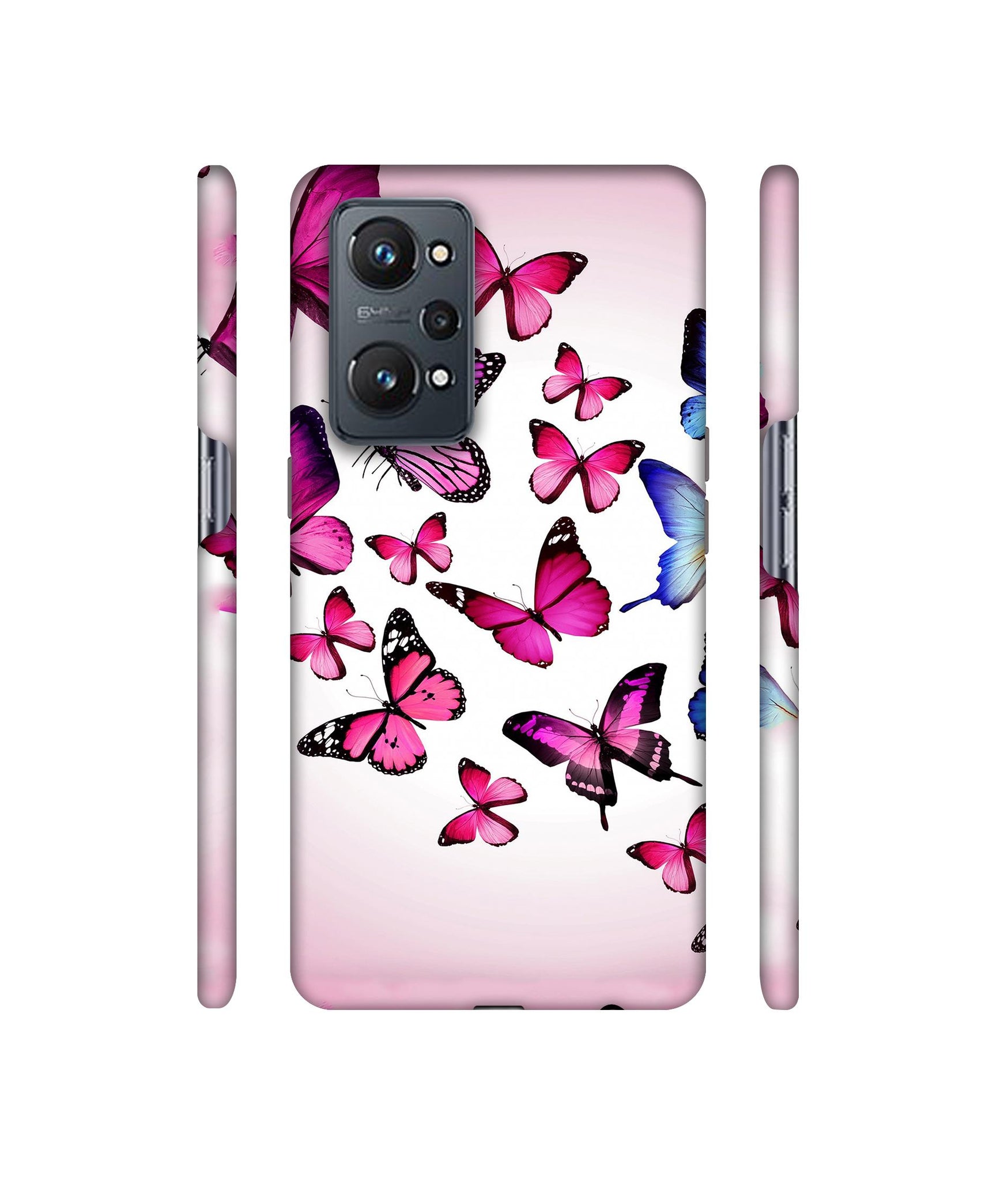 Flying Colorful Butterfly Designer Hard Back Cover for Realme GT Neo2