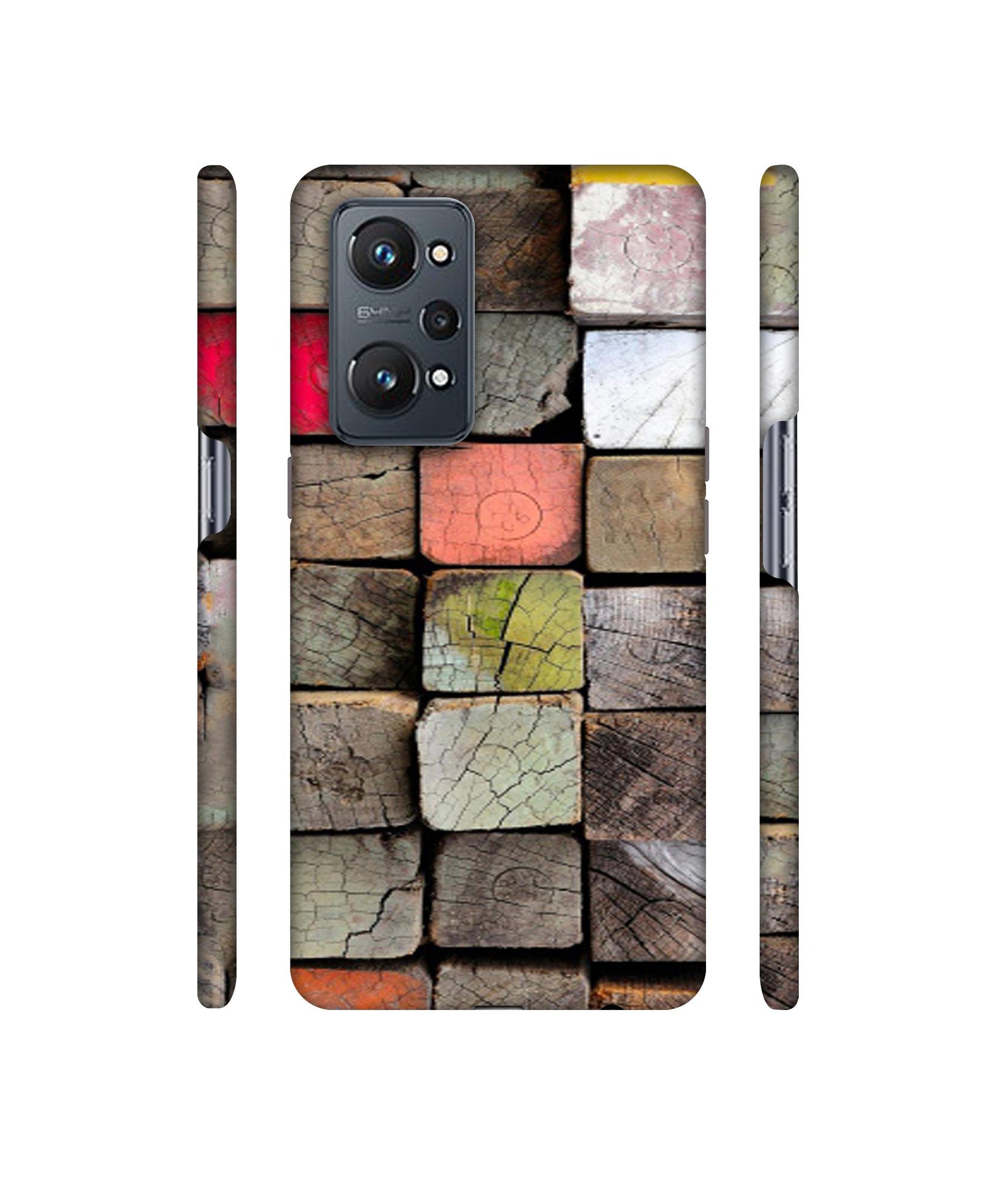 Wood Lumber Paint Designer Hard Back Cover for Realme GT Neo2