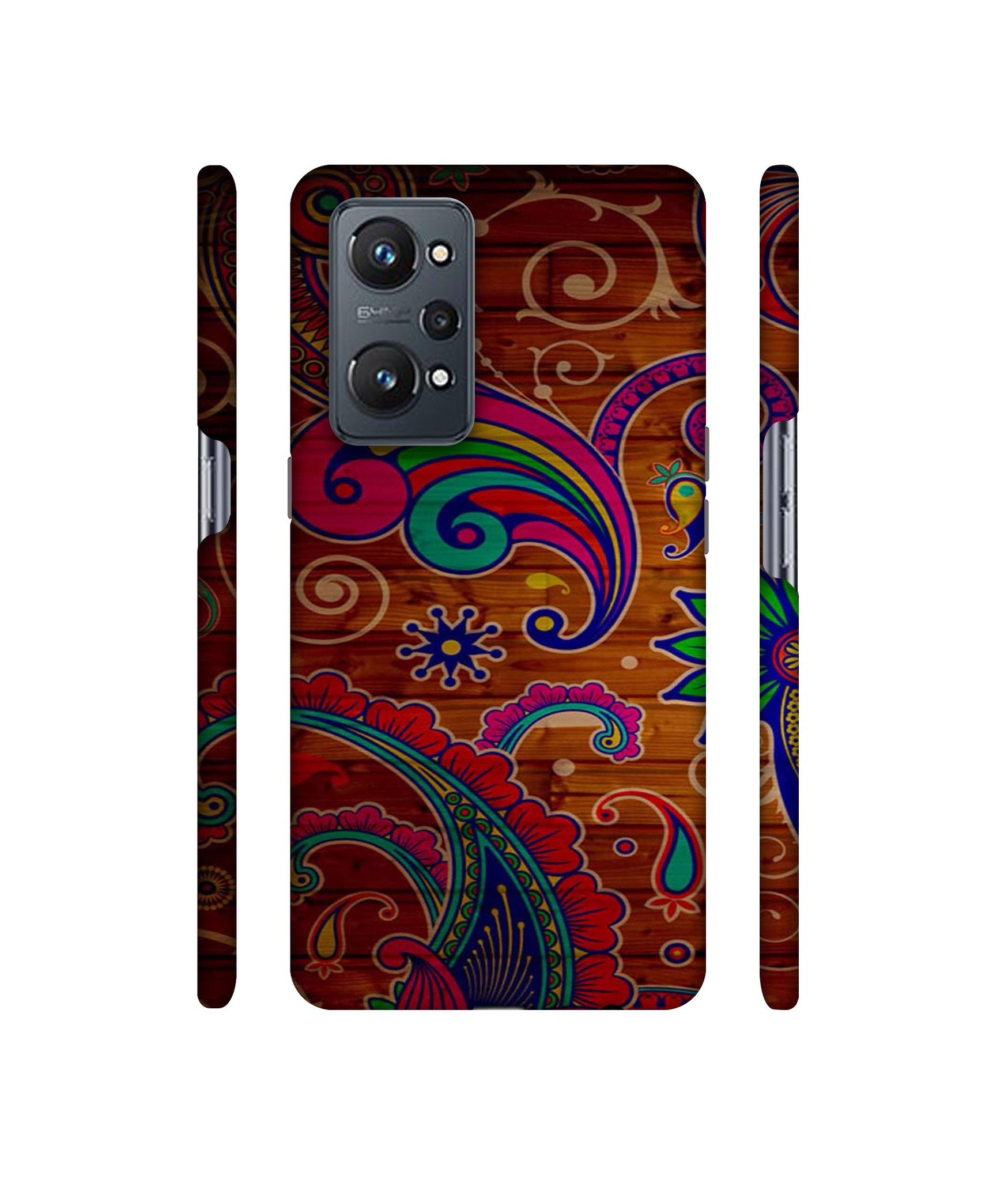 Wooden Pattern Print Designer Hard Back Cover for Realme GT Neo2