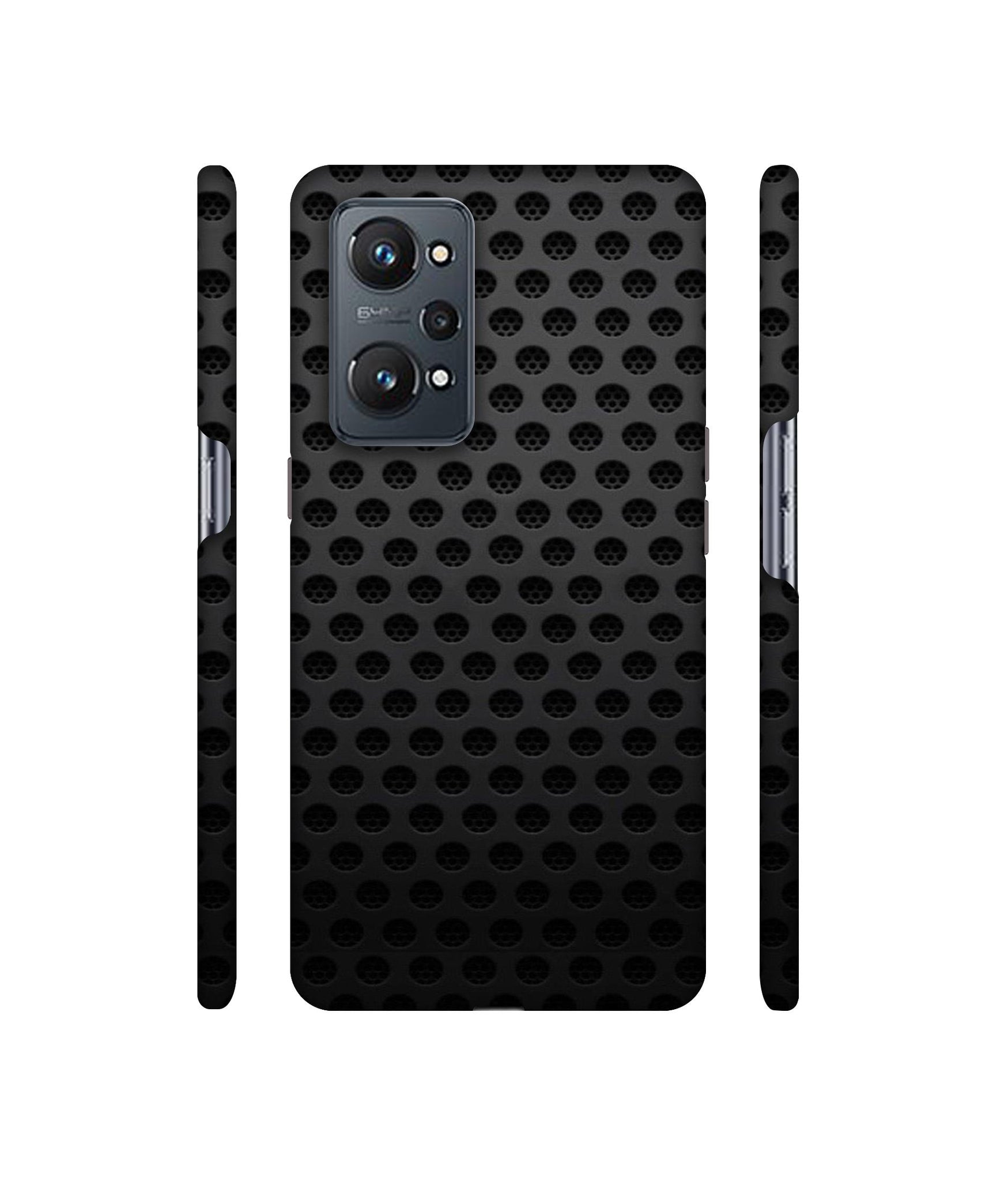 Black Circle Designer Hard Back Cover for Realme GT Neo2