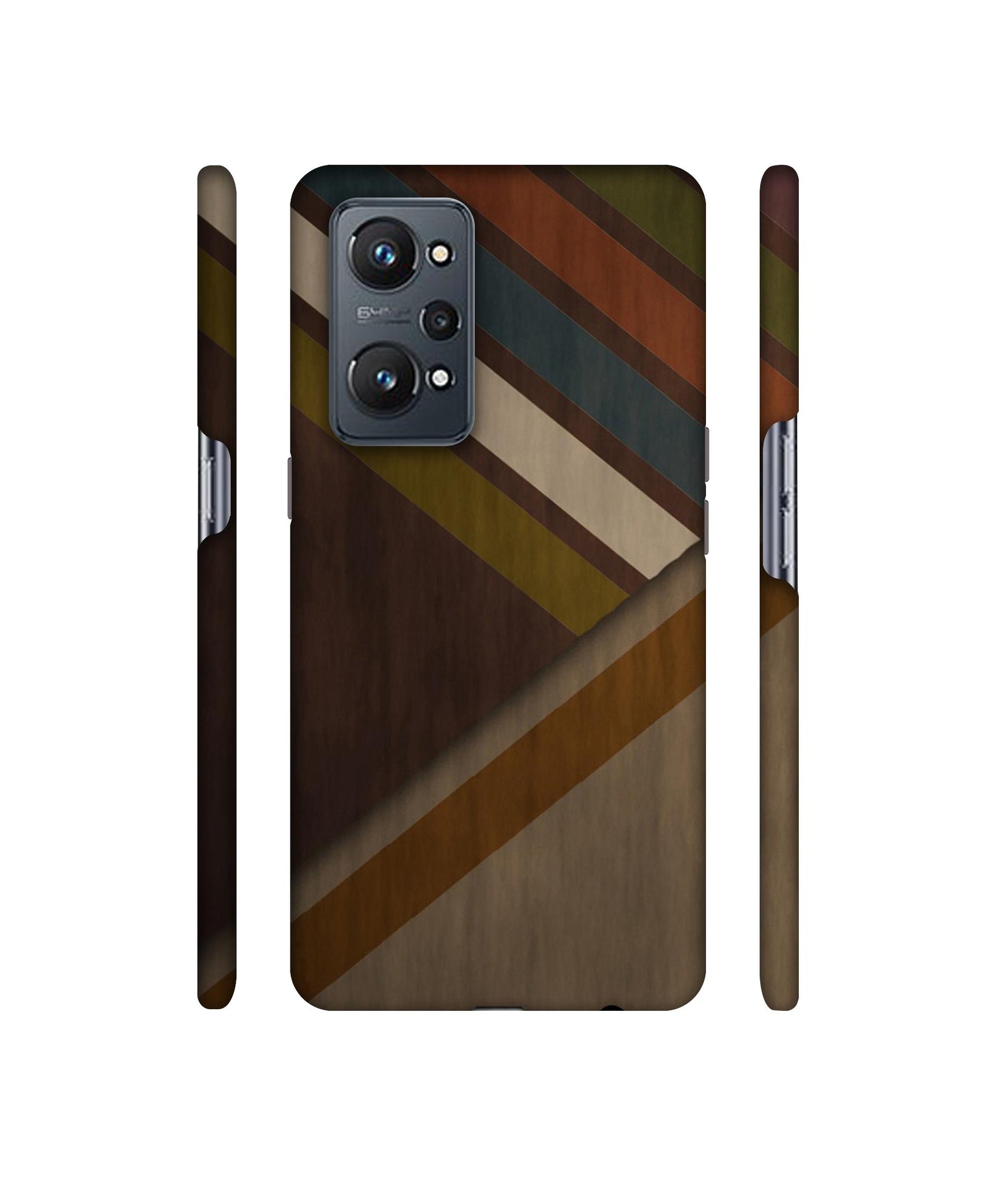 Colorful Wooden Pattern Designer Hard Back Cover for Realme GT Neo2