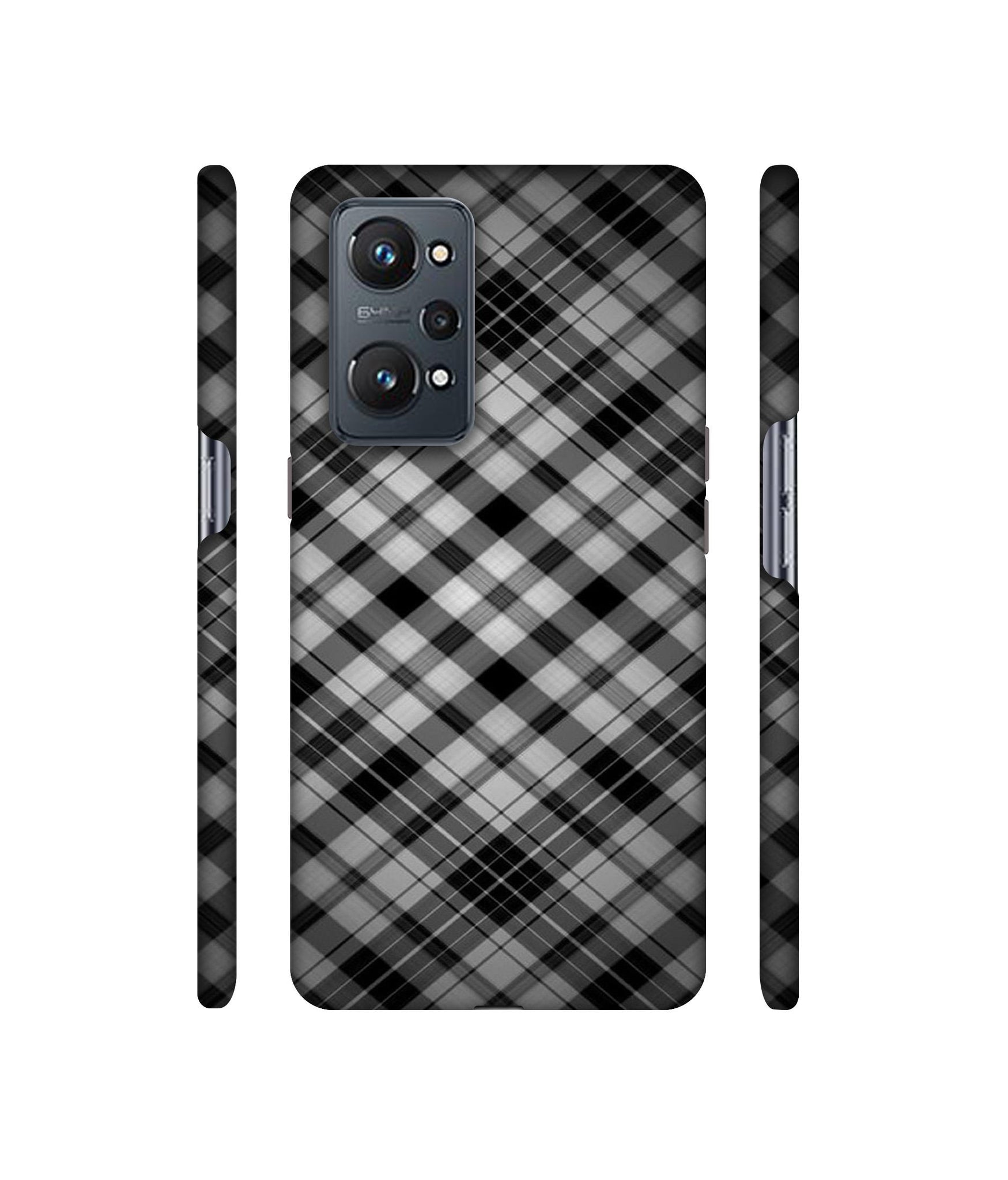 Black Stripes Pattern Designer Hard Back Cover for Realme GT Neo2