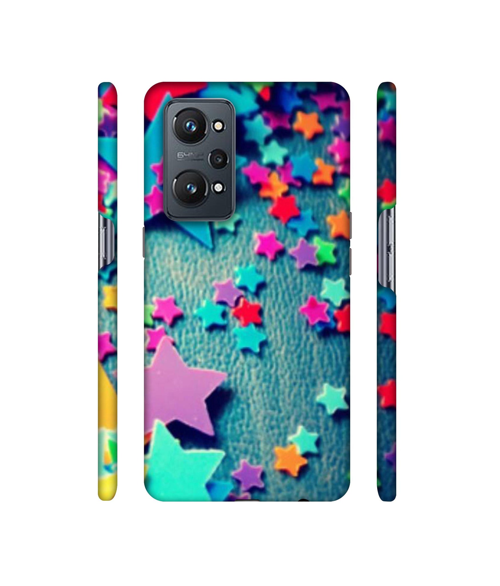 Colorful Stars Designer Hard Back Cover for Realme GT Neo2