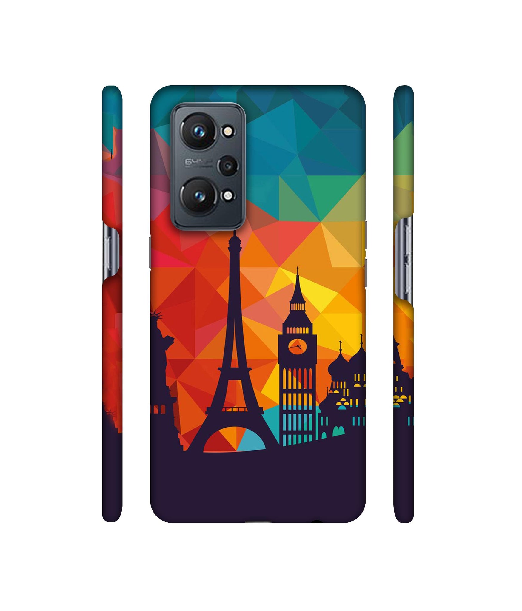 Colored Paris Designer Hard Back Cover for Realme GT Neo2