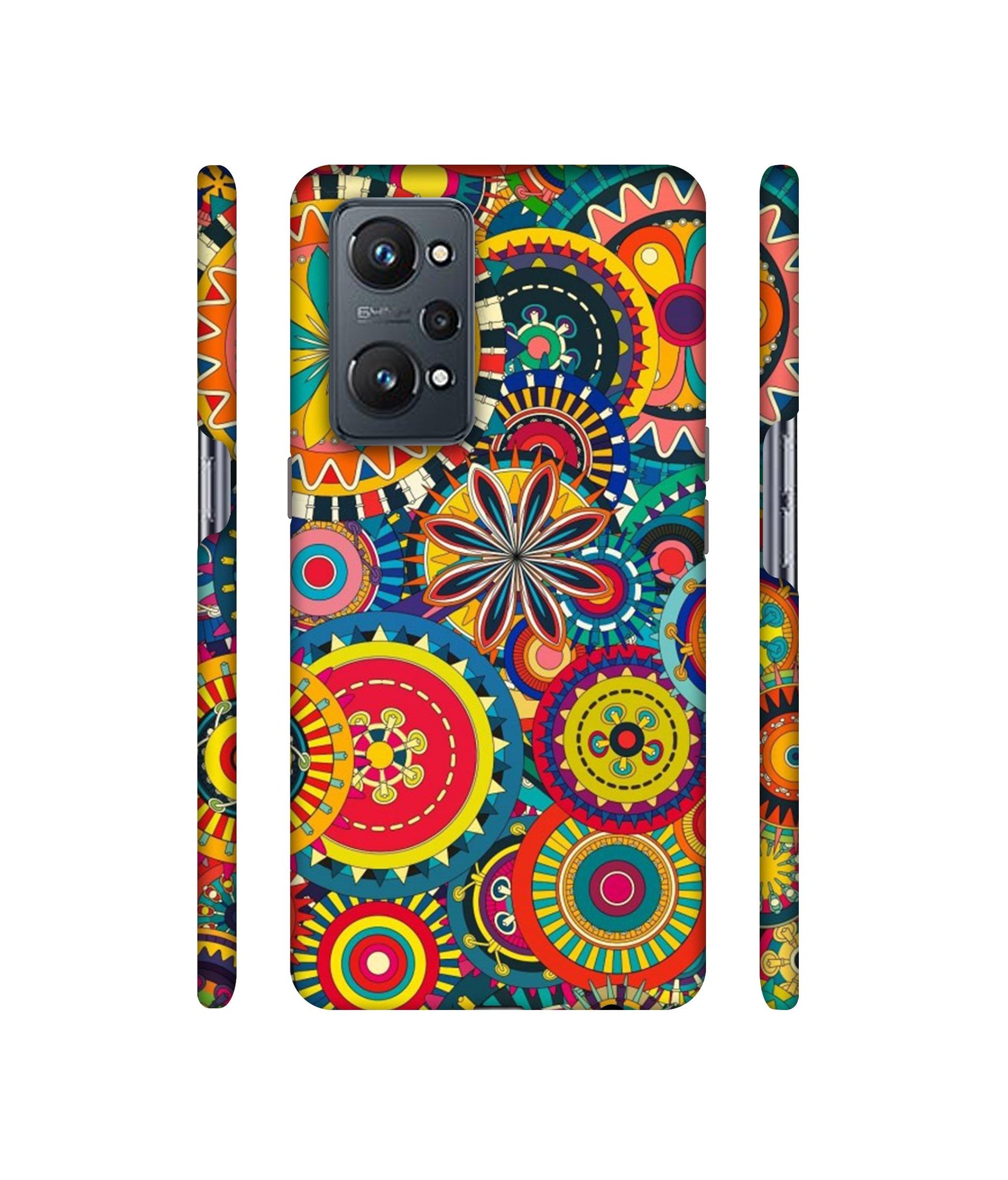 Ring Pattern Print Designer Hard Back Cover for Realme GT Neo2