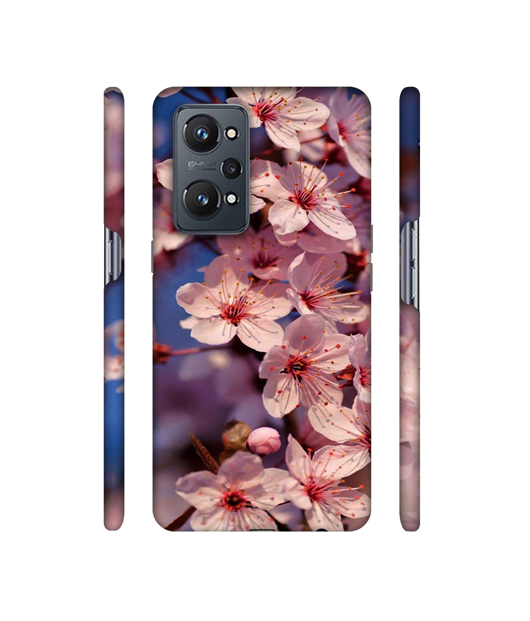 Pink Flowers Pattern Designer Hard Back Cover for Realme GT Neo2