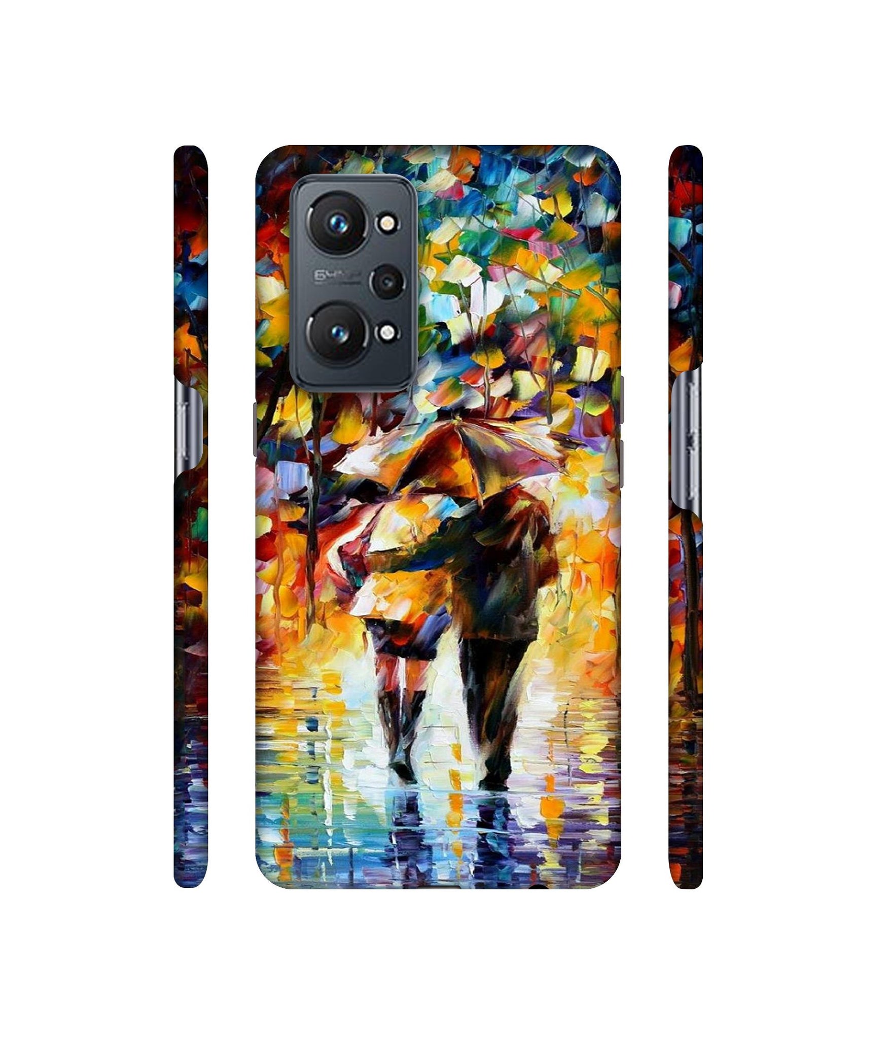 Paint Couple Pattern Designer Hard Back Cover for Realme GT Neo2