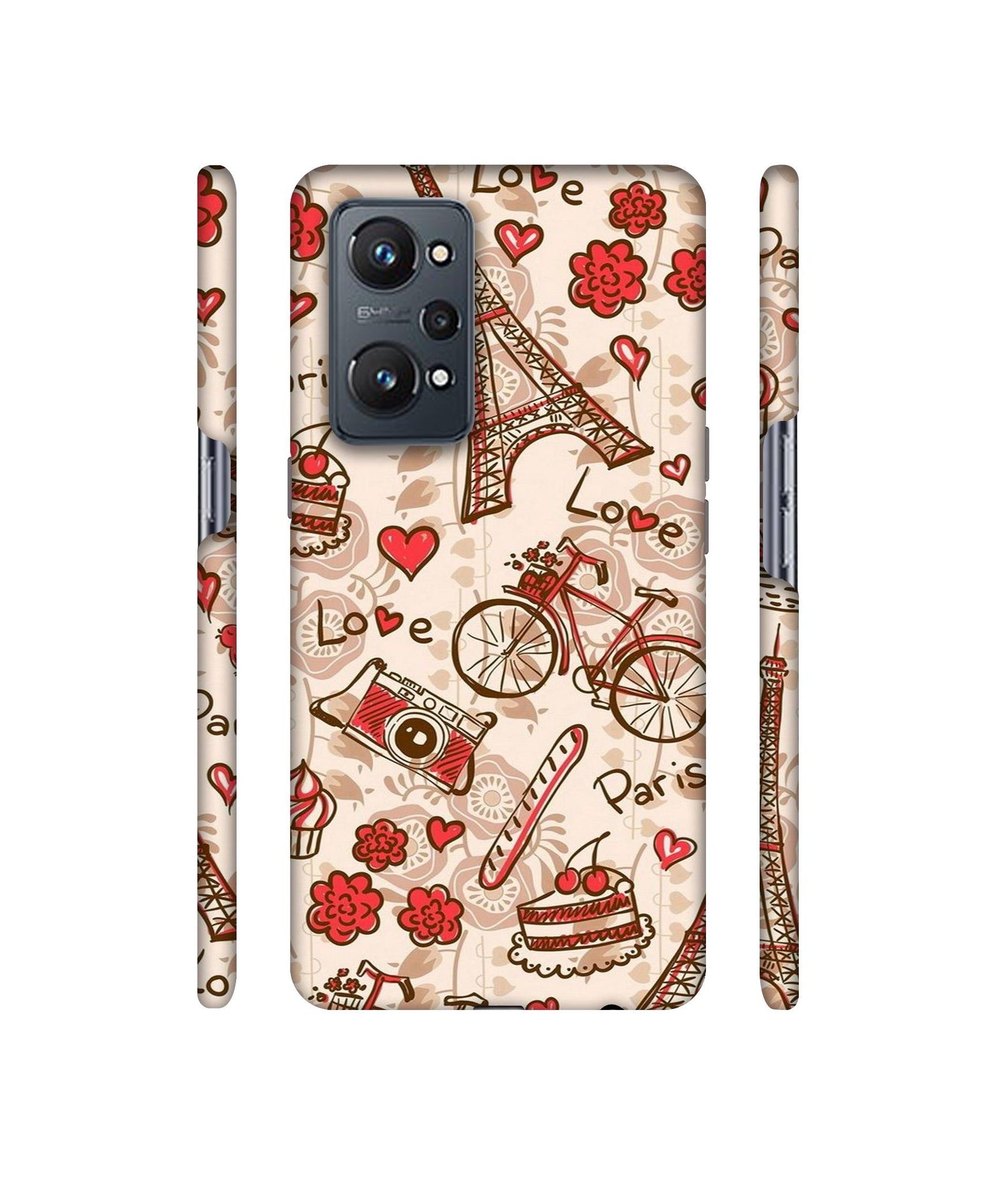 Vintage Paris Designer Hard Back Cover for Realme GT Neo2