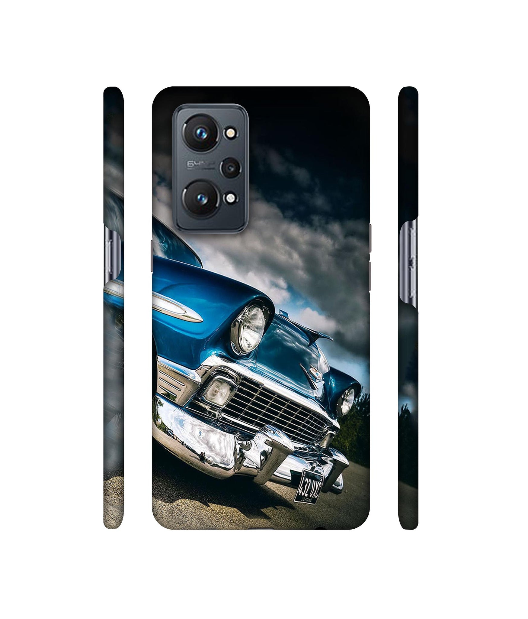 Vintage Car Pattern Designer Hard Back Cover for Realme GT Neo2